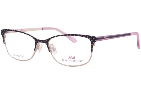 Lulu By Lulu Guinness LK047 Eyeglasses Youth Kids Girls Full Rim Rectangle Shape