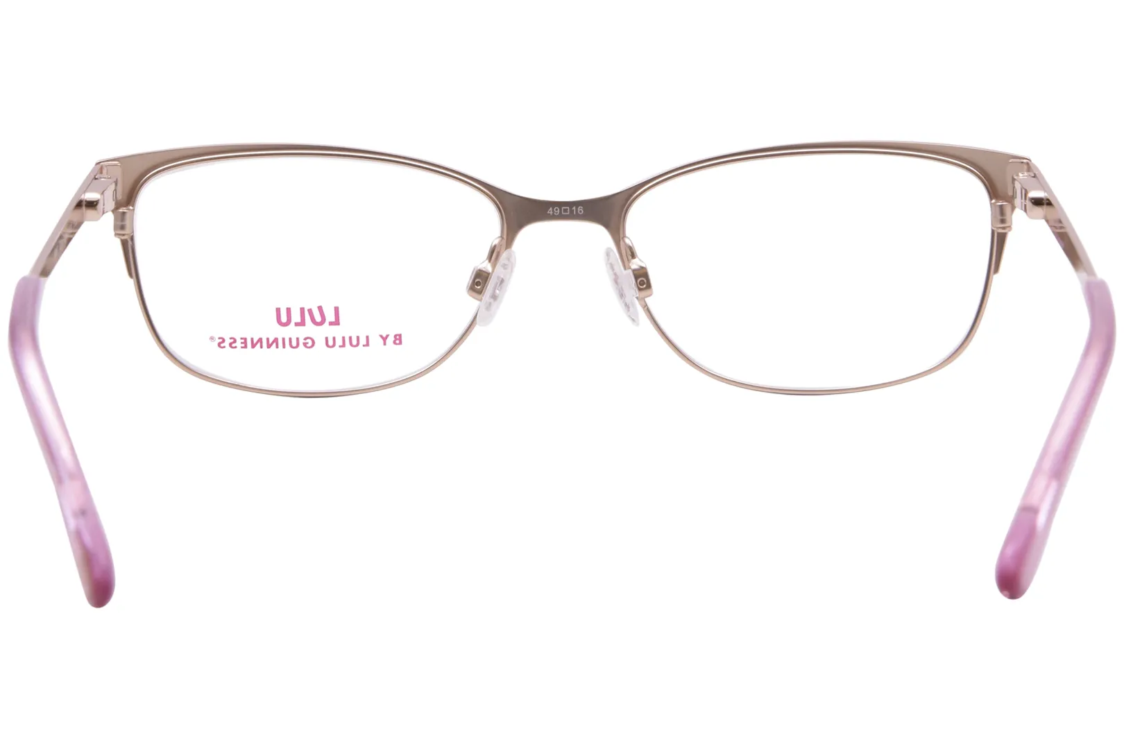 Lulu By Lulu Guinness LK047 Eyeglasses Youth Kids Girls Full Rim Rectangle Shape