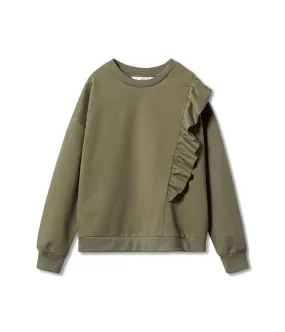 MANGO Children's Frill Sweatshirt for Little and Big Kids