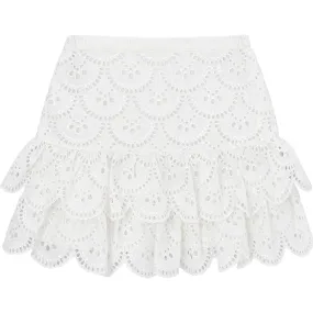 Marlo Kids Courtney Skirt, Ivory