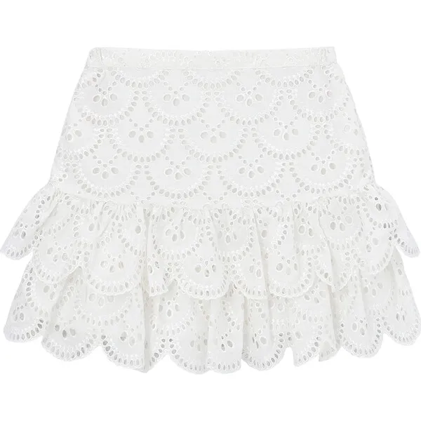 Marlo Kids Courtney Skirt, Ivory