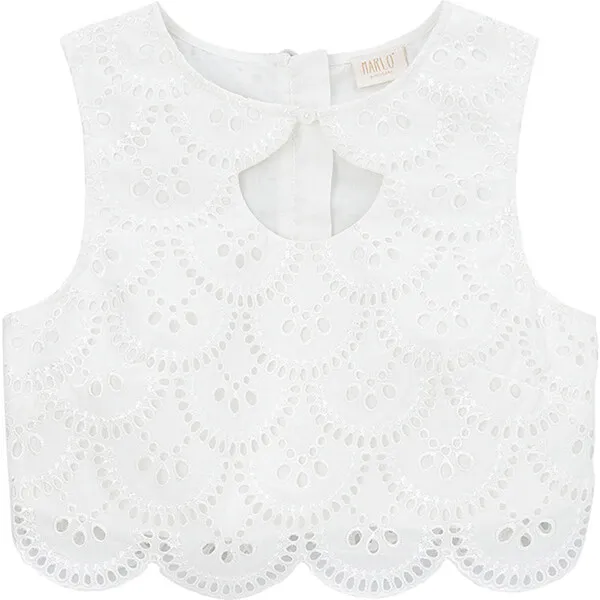 Marlo Kids Courtney Top, Ivory