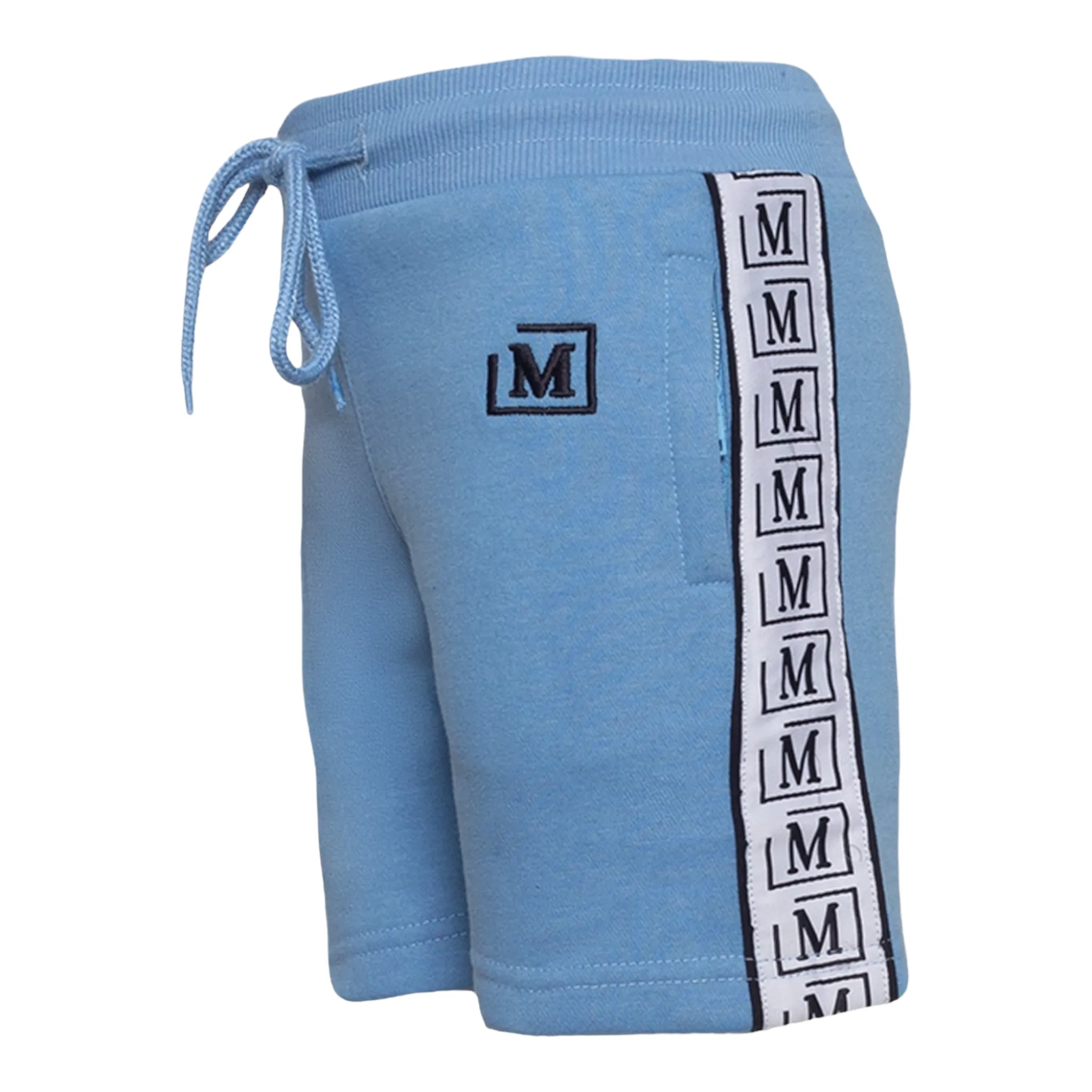 MDB Brand Kids Logo Tape Shorts - Cool Tone Color