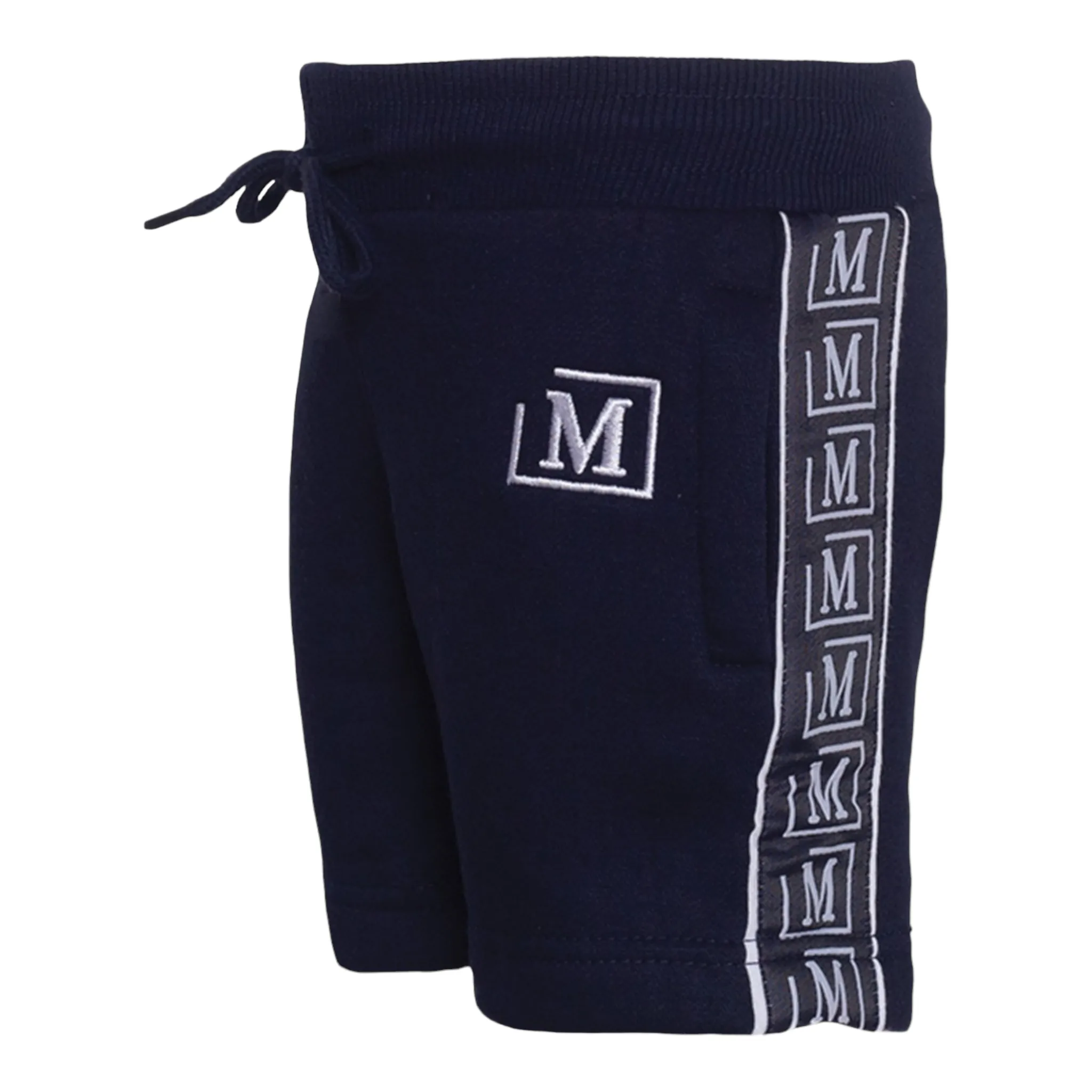 MDB Brand Kids Logo Tape Shorts - Cool Tone Color