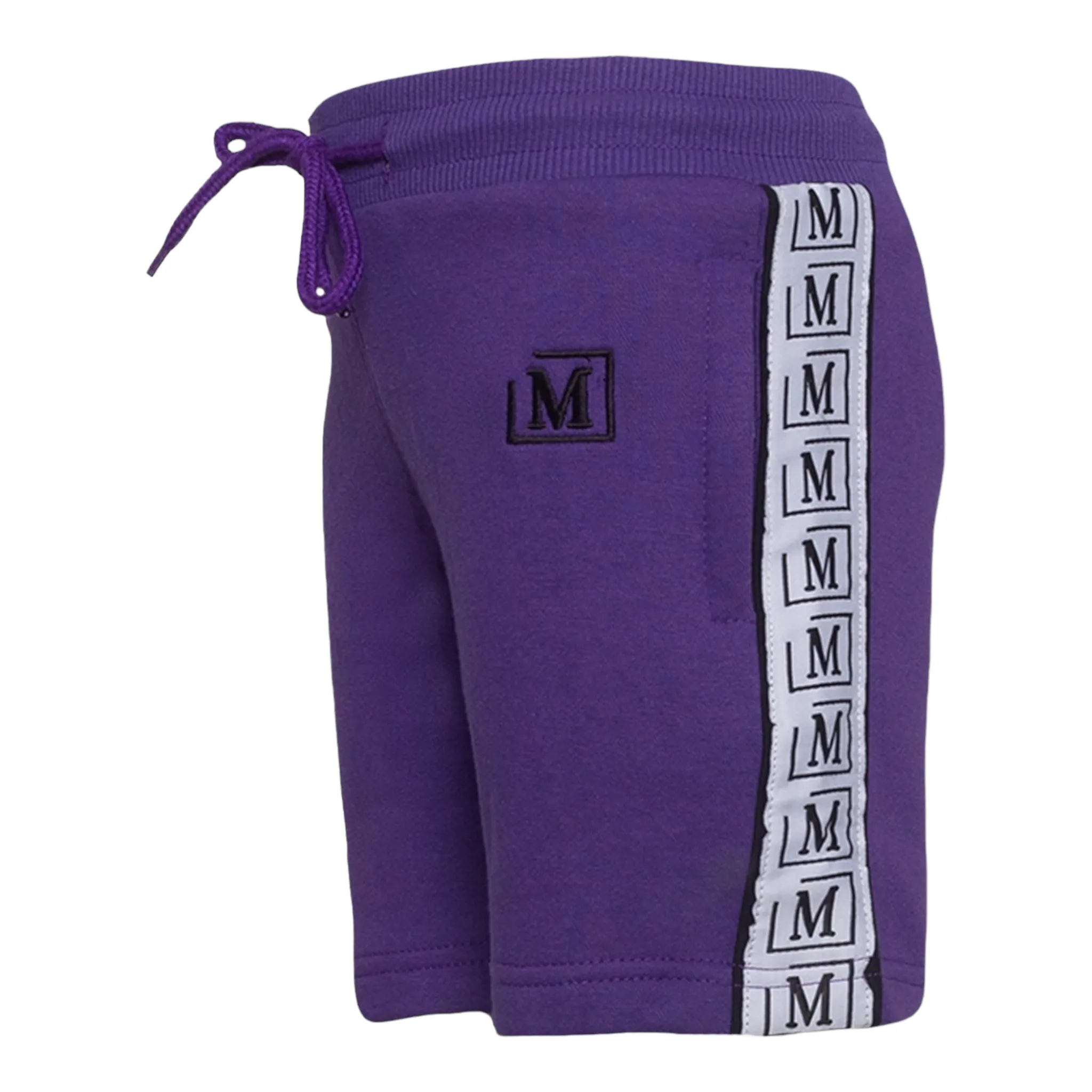 MDB Brand Kids Logo Tape Shorts - Cool Tone Color