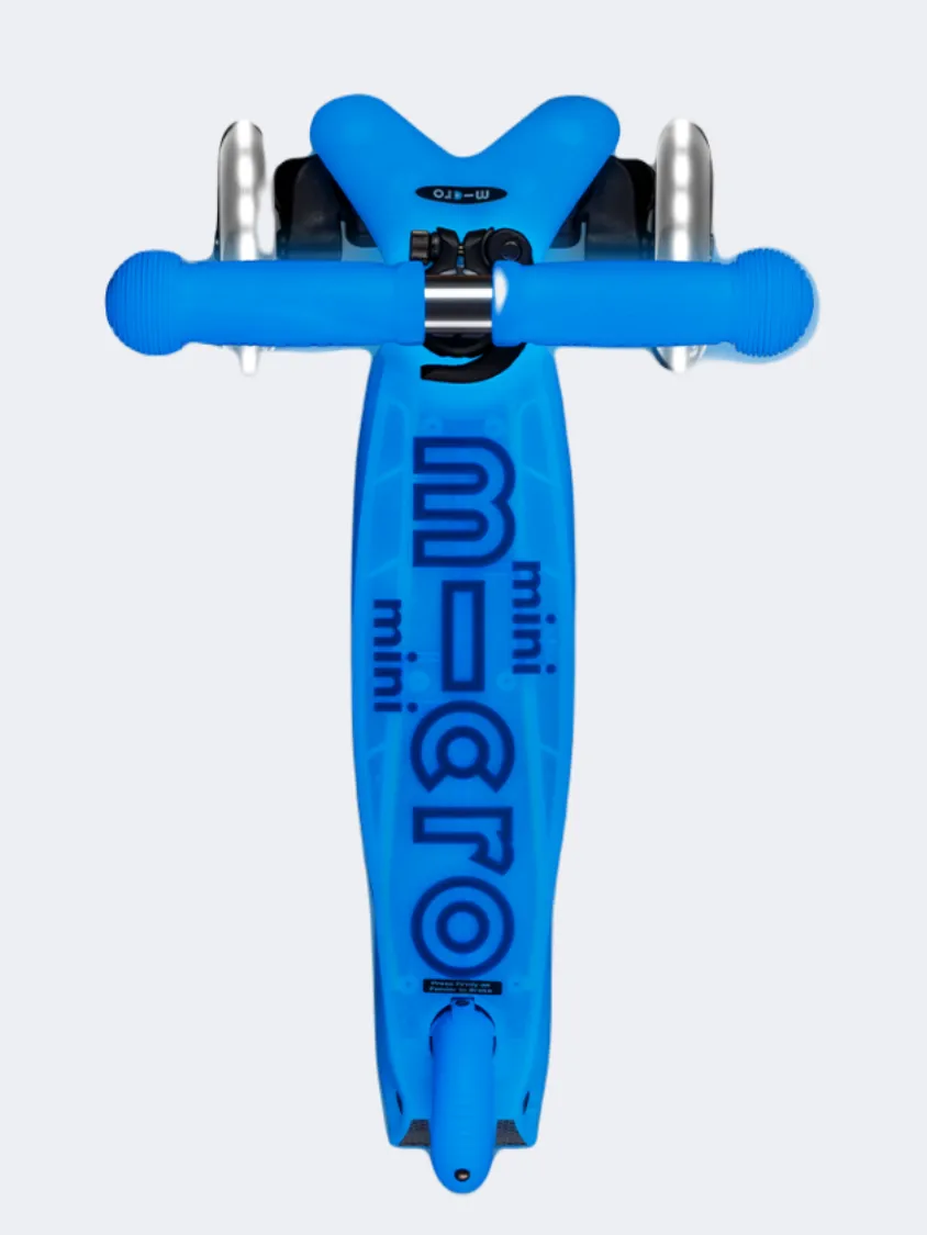 Micro Mini Deluxe Glow Led Kids Skating Scooter Arctic Blue