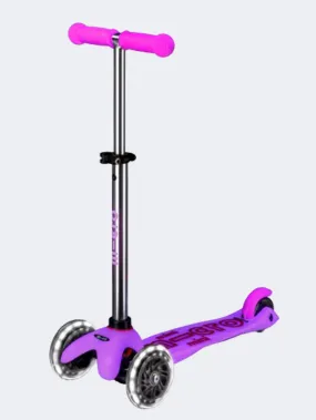 Micro Mini Deluxe Glow Led Kids Skating Scooter Frosty Pink