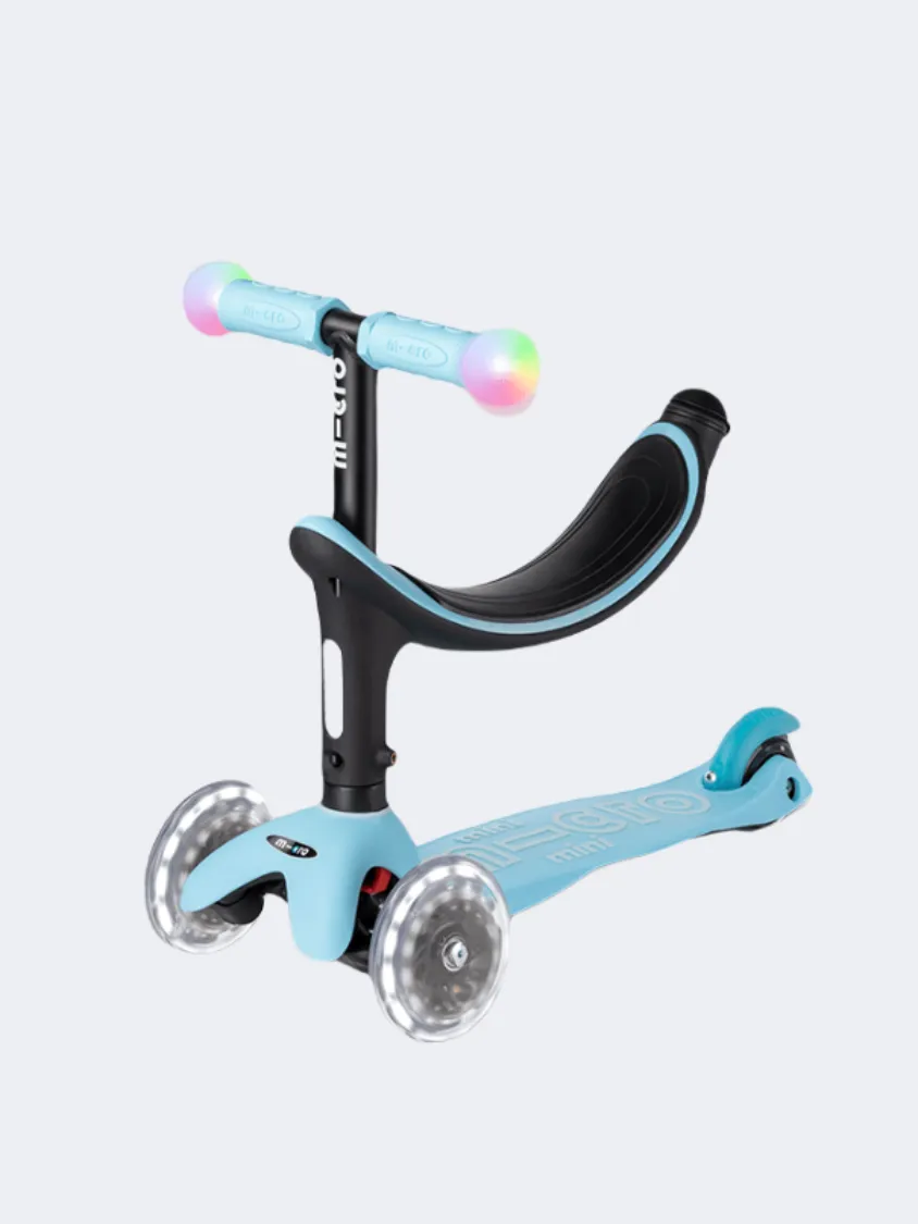 Micro Mini2Grow Deluxe Magic Led Kids Skating Scooter Blue/Black