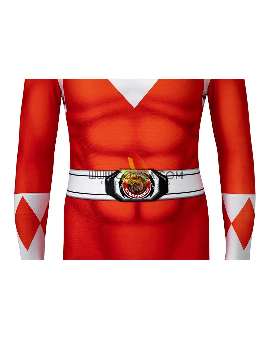 Red Ranger Kids Size Digital Printed Cosplay Costume inspired by Mighty Morphin Power Rangers