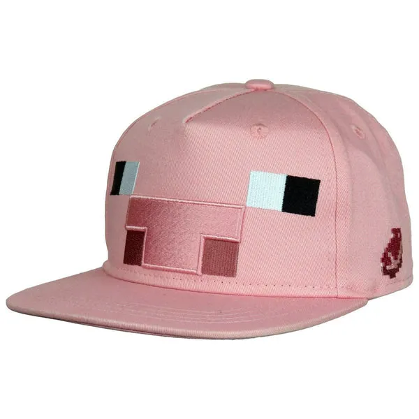 Minecraft Pig Kids Snapback Cap