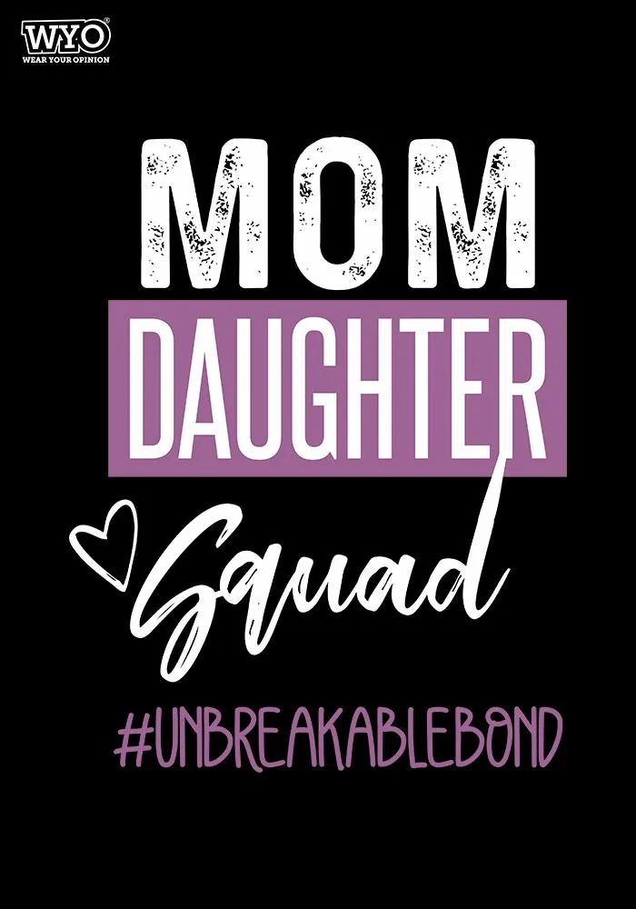 Mom Daughter Squad Kids T-Shirt