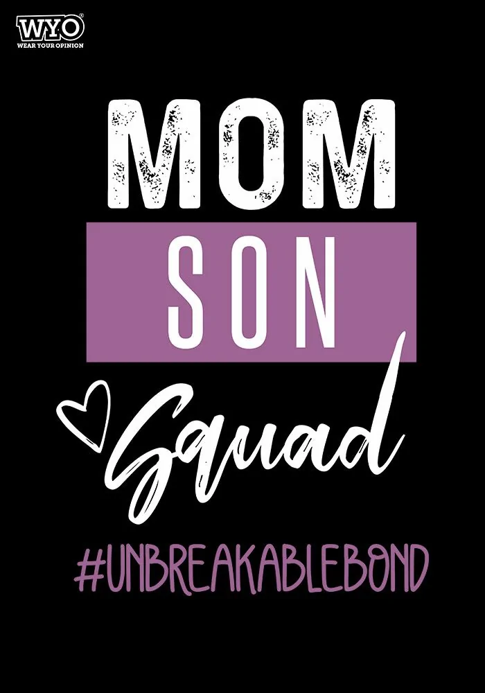 Mom Son Squad Kids T-Shirt