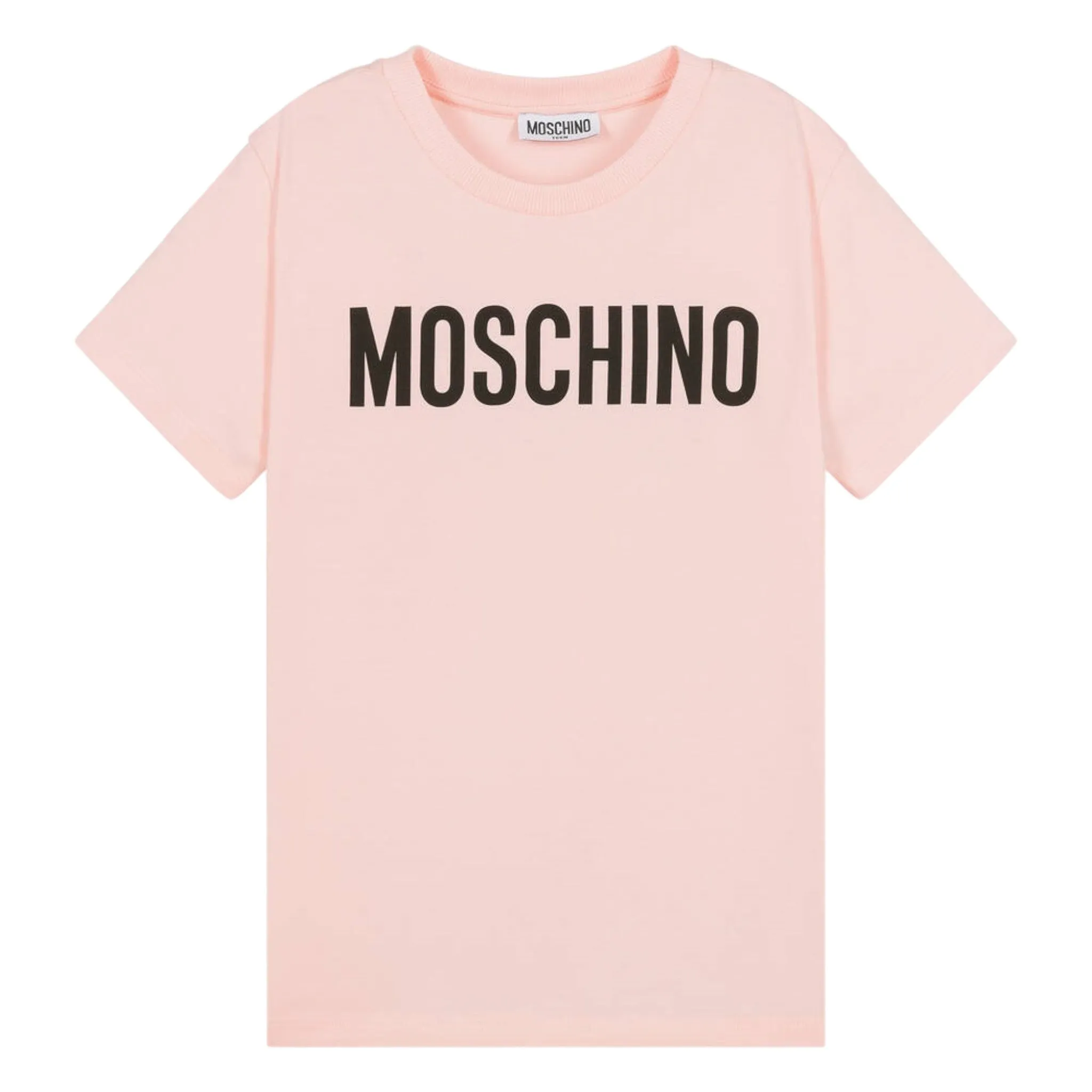 Moschino Kids Big Text Logo Cotton T-Shirt