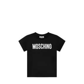 Moschino Kids Big Text Logo Cotton T-Shirt