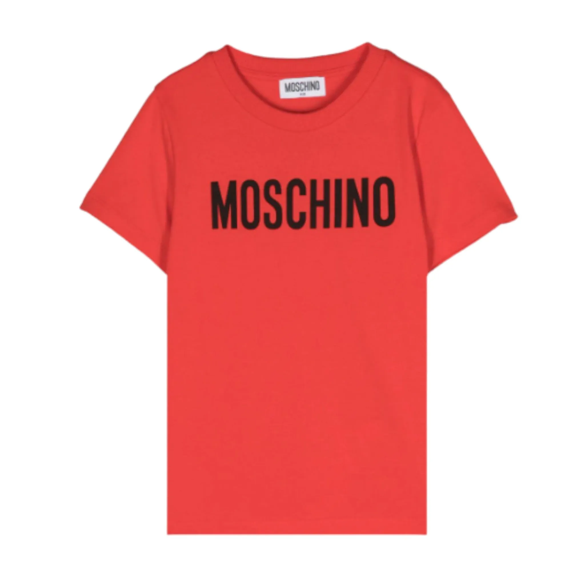 Moschino Kids Big Text Logo Cotton T-Shirt