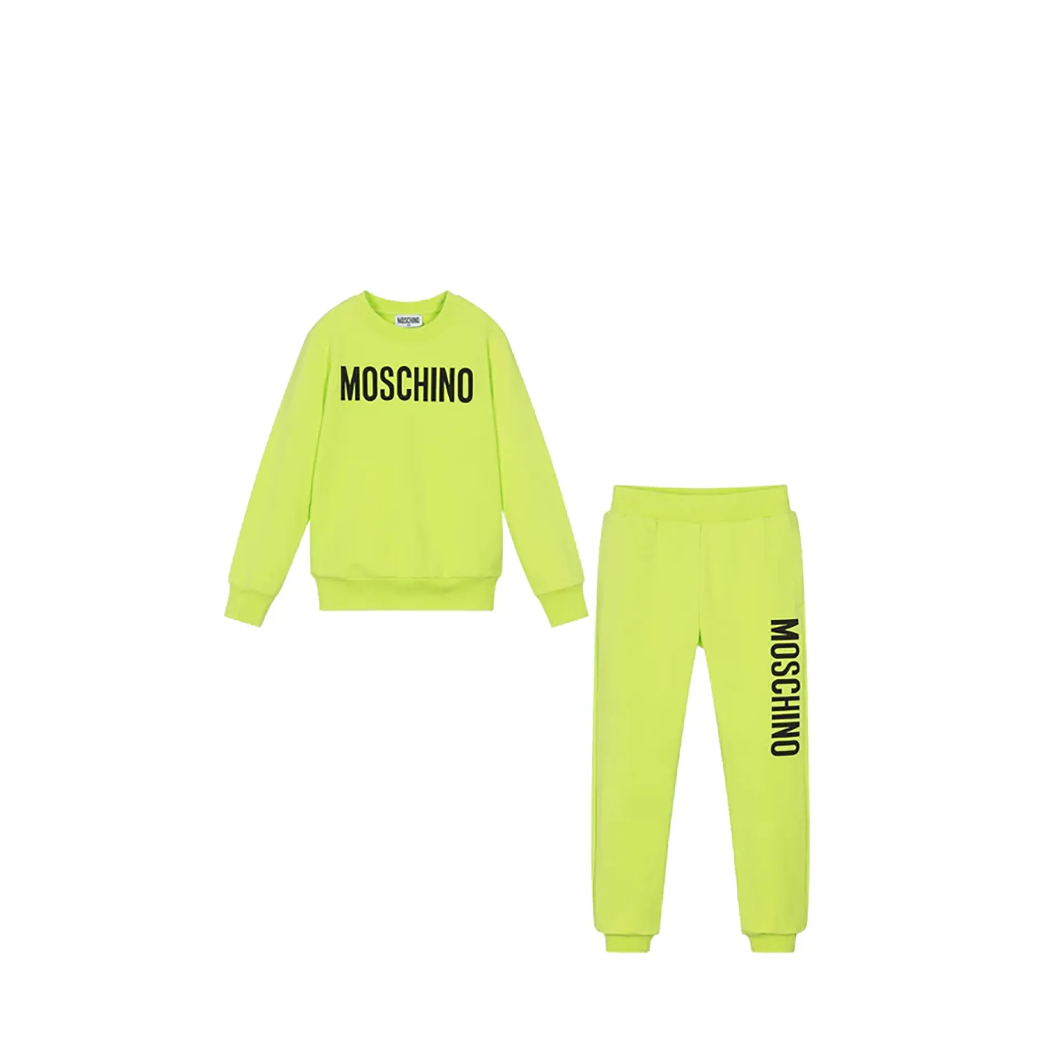 Moschino Kids Cotton Fleece Big Logo Sweatsuit