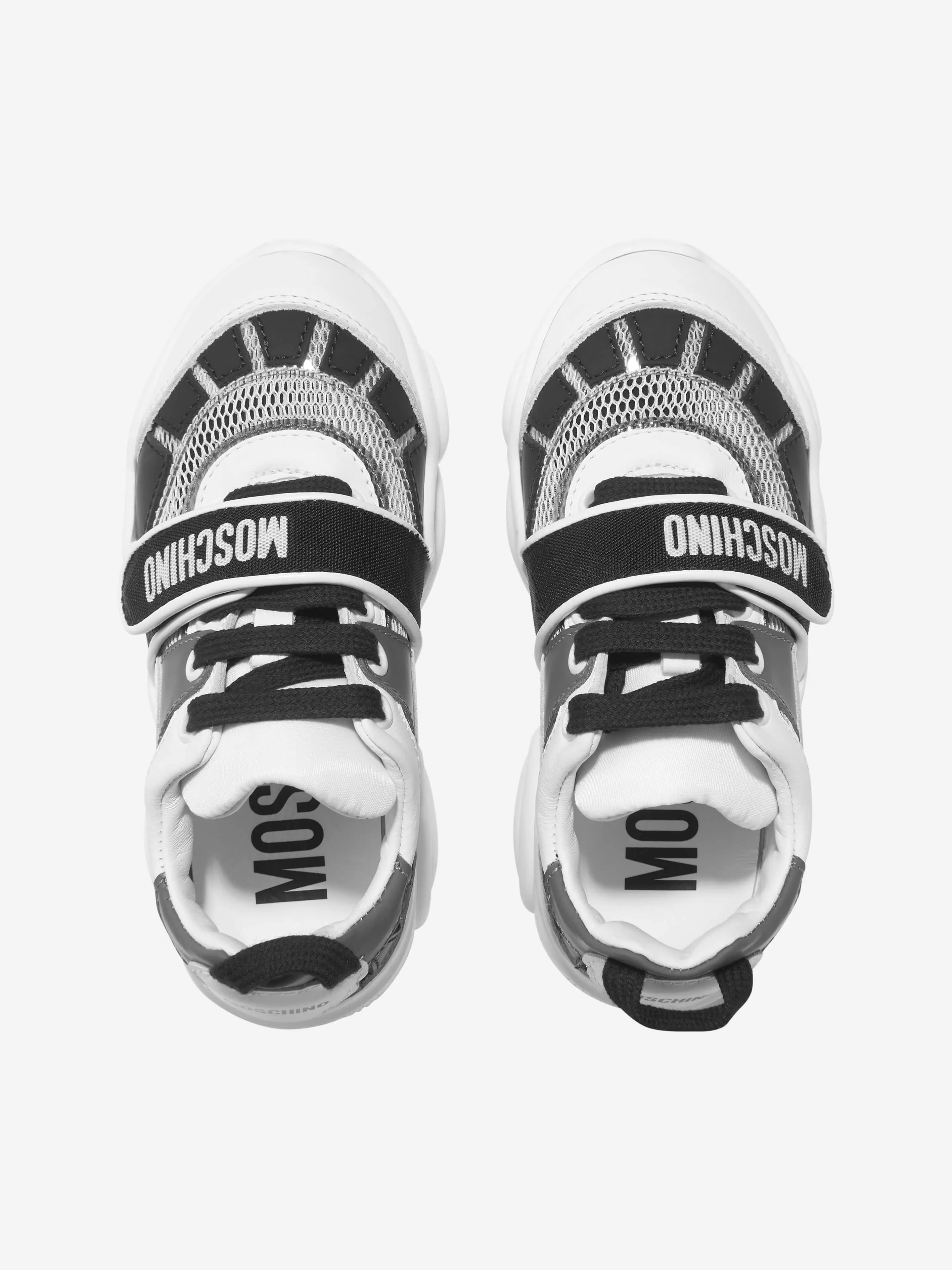 Moschino Kids - Kids Teddy Sole Lace And Strap Logo Trainers | Childsplay Clothing