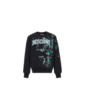 Moschino Kids Paint Splatter Fleece Sweatshirt