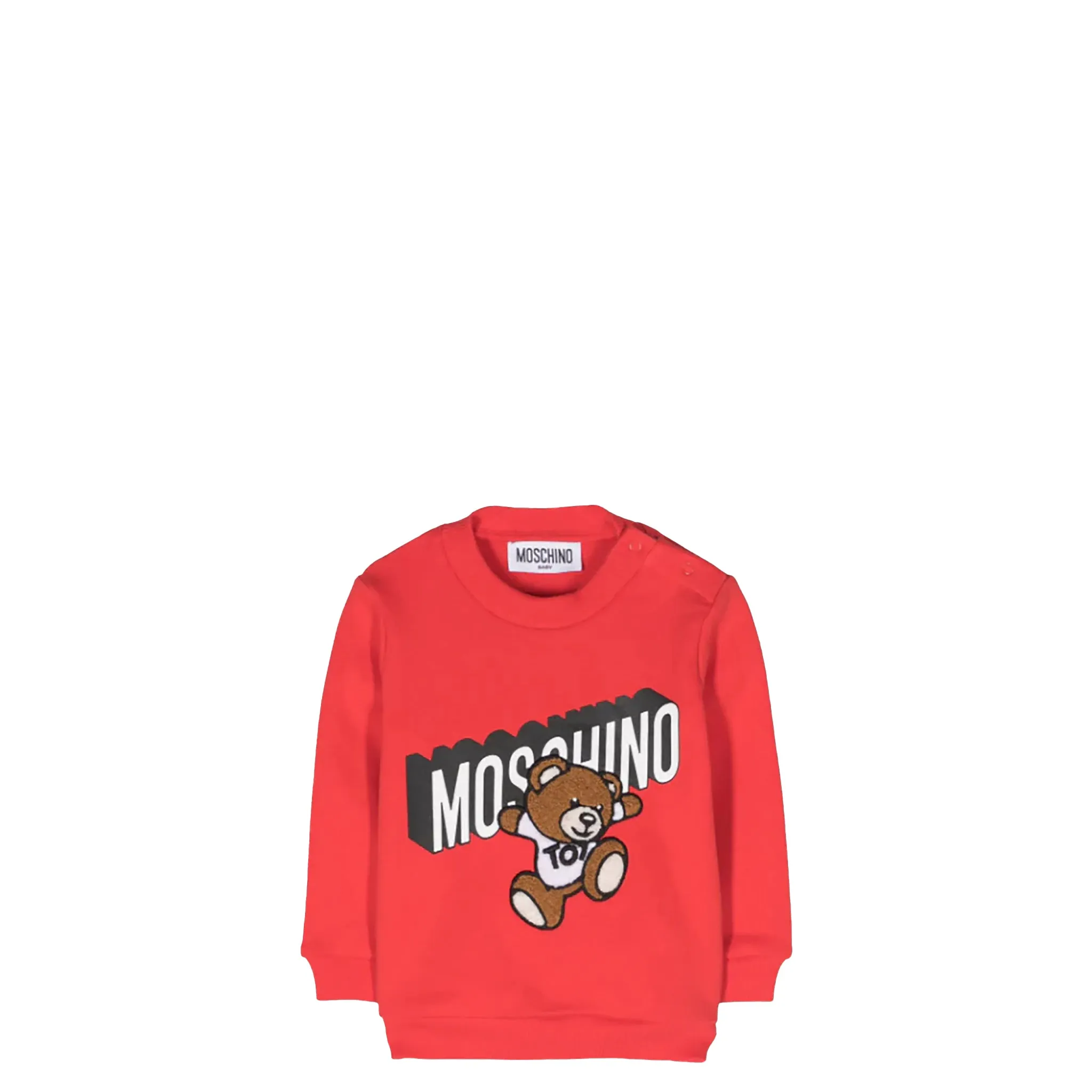 Moschino Kids Toddler's Chenille Teddy Bear Logo Sweatshirt