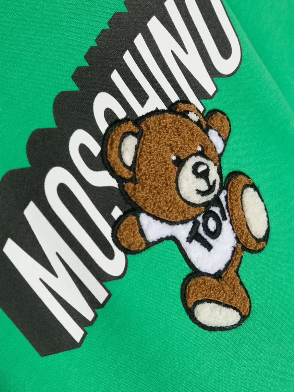 Moschino Kids Toddler's Chenille Teddy Bear Logo Sweatshirt