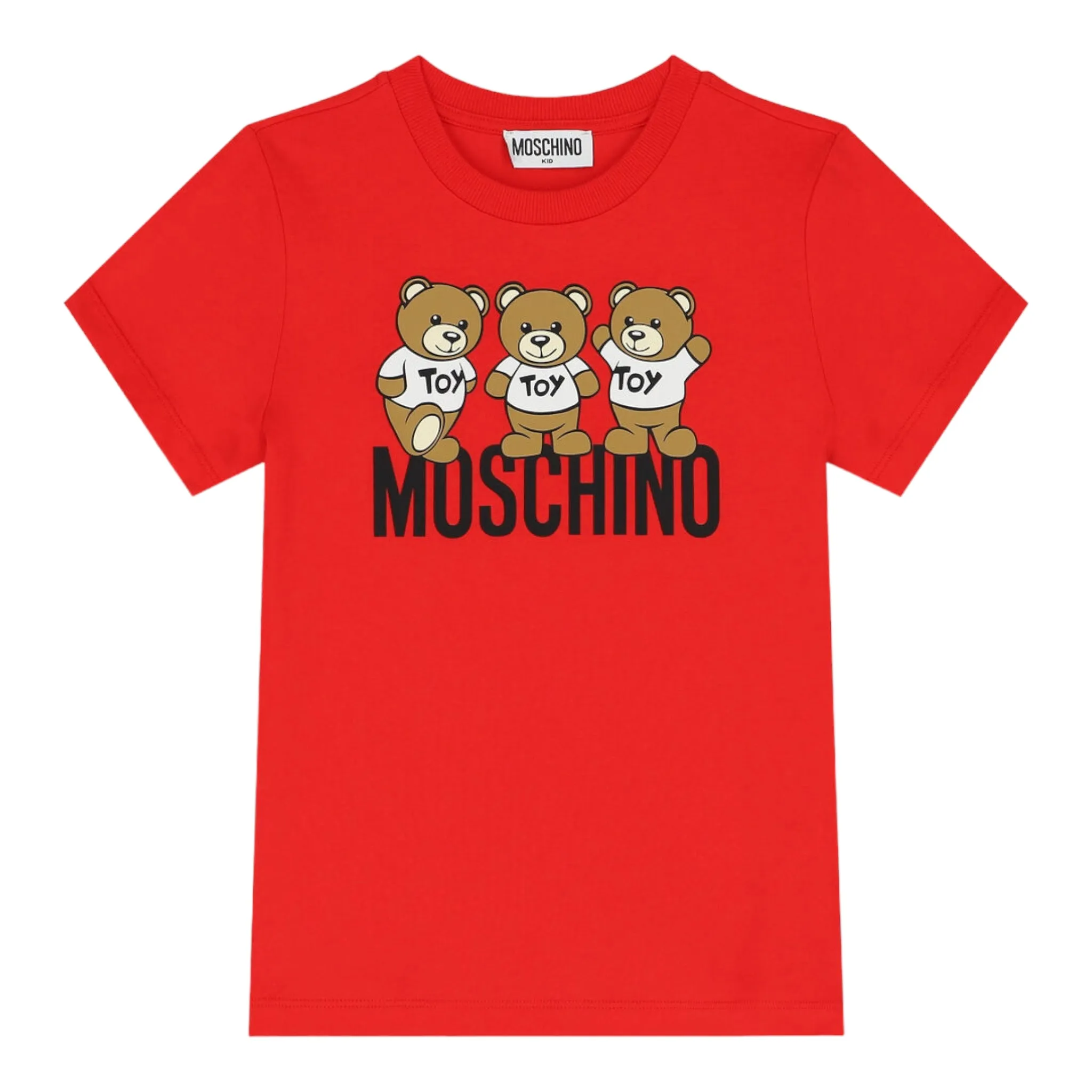 Moschino Kids Triple Teddy Bears Logo T-Shirt