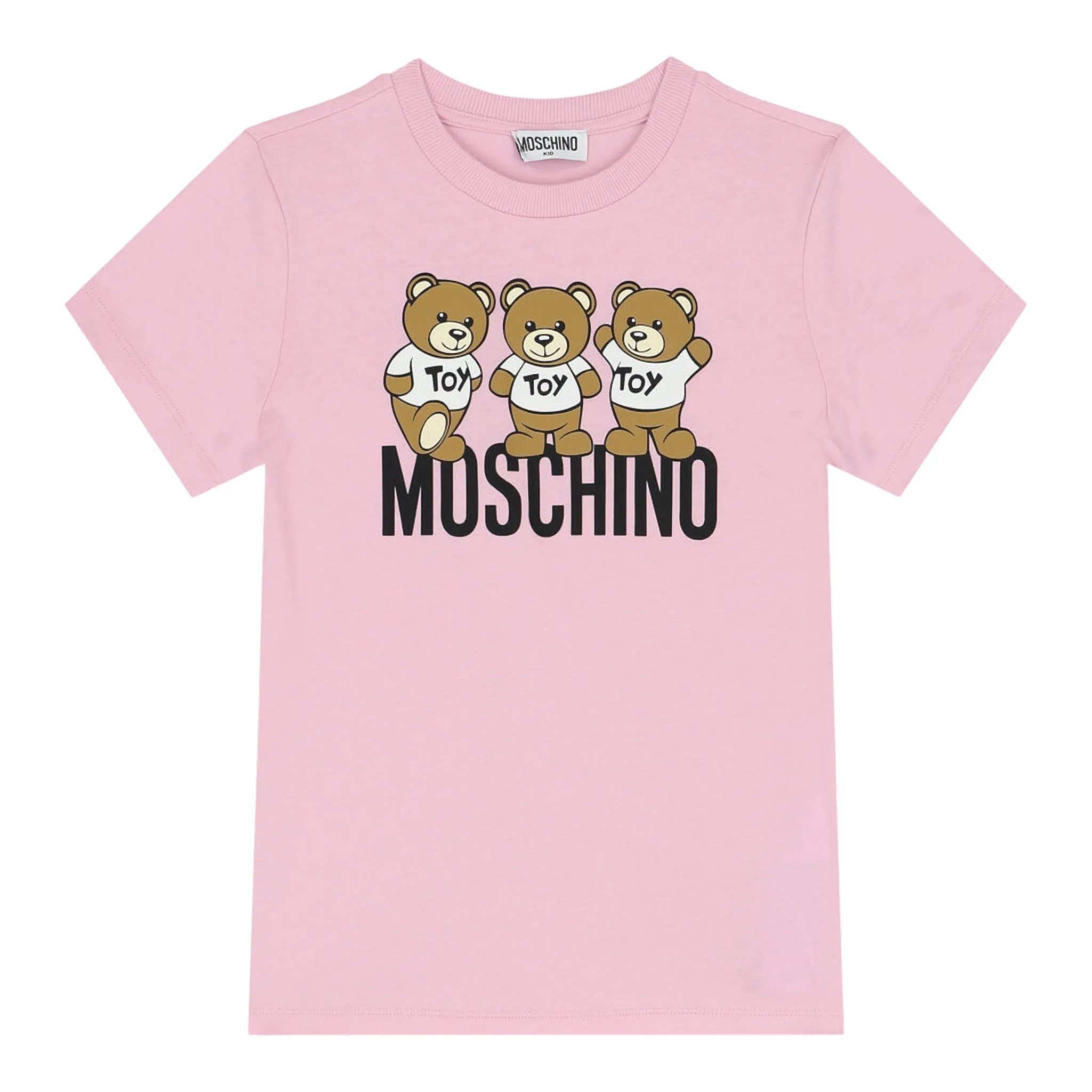 Moschino Kids Triple Teddy Bears Logo T-Shirt