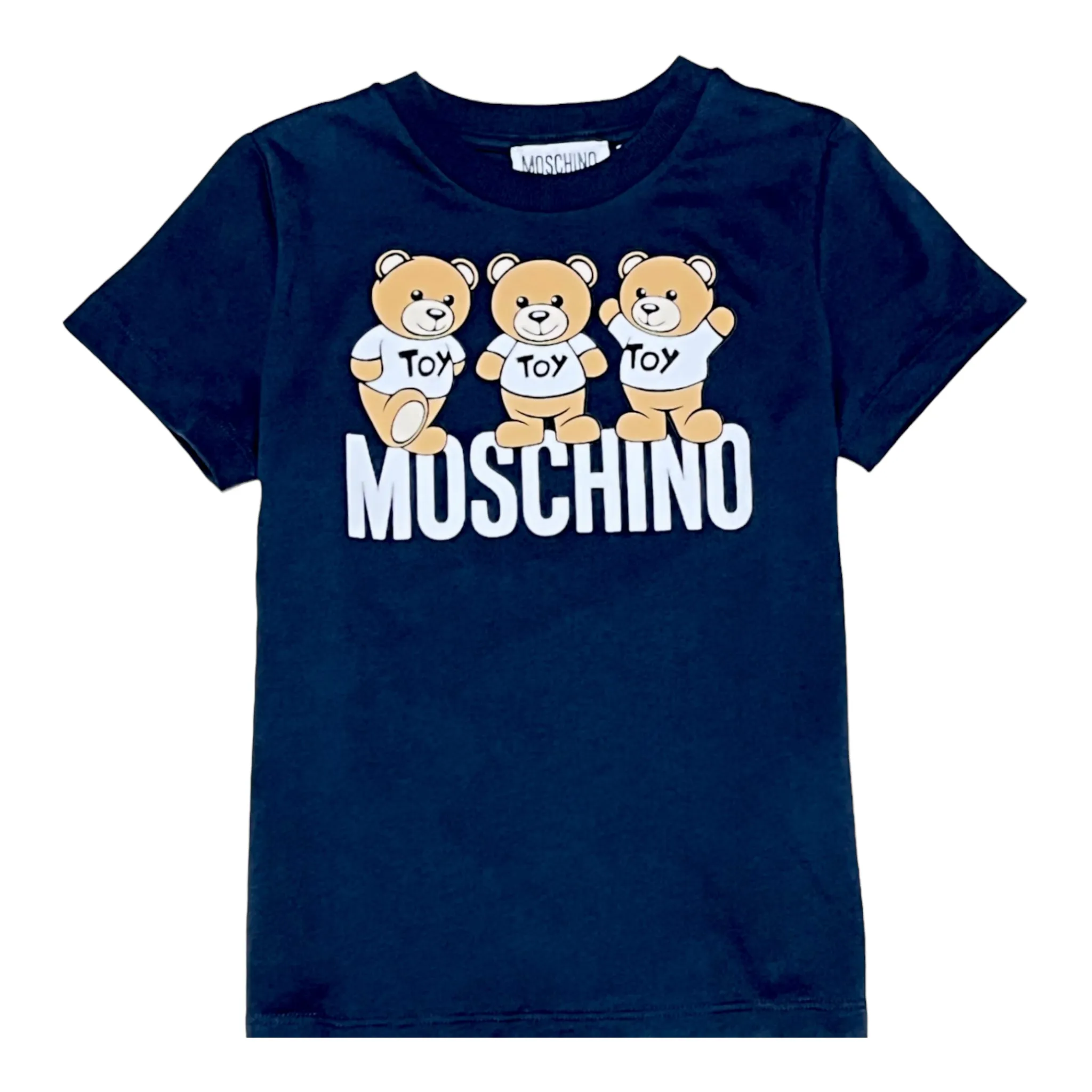 Moschino Kids Triple Teddy Bears Logo T-Shirt