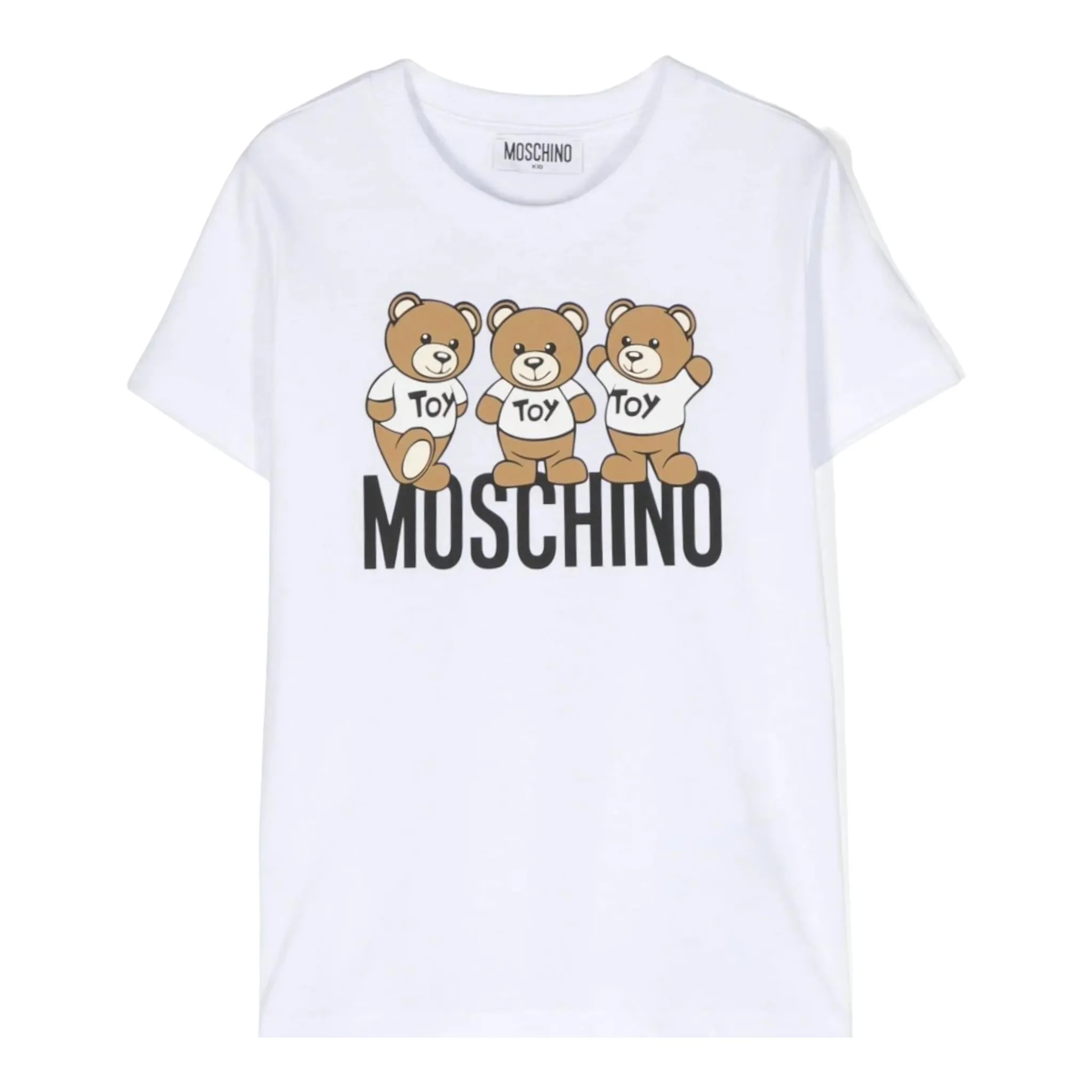 Moschino Kids Triple Teddy Bears Logo T-Shirt