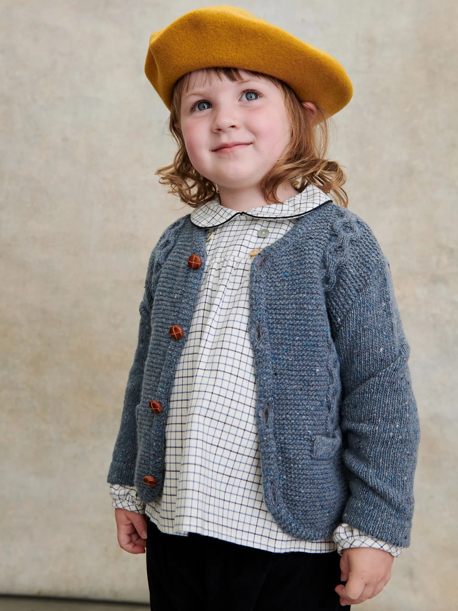 Mustard Kids Wool Beret