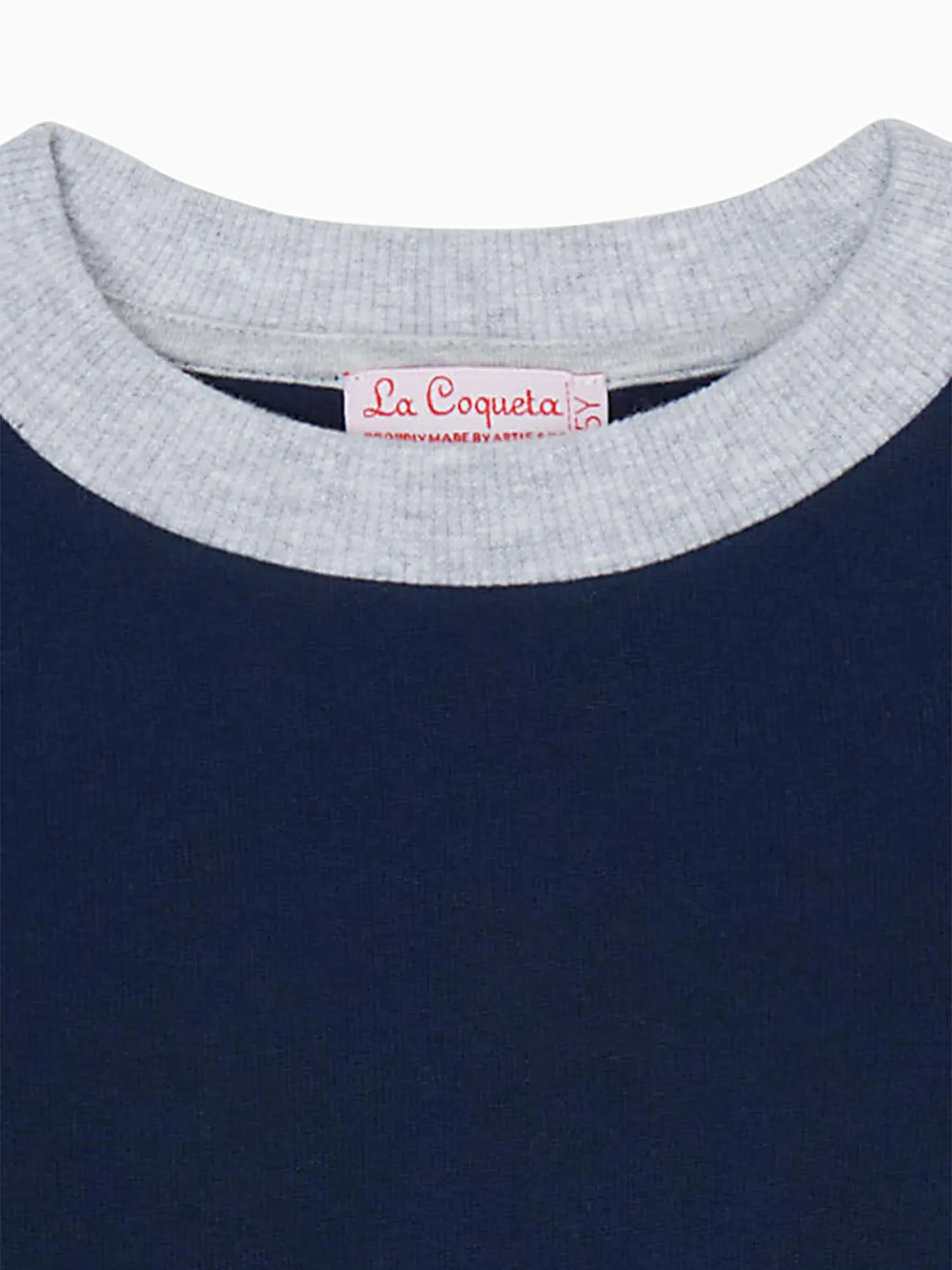 Navy Pernille Kids Cotton Sweatshirt