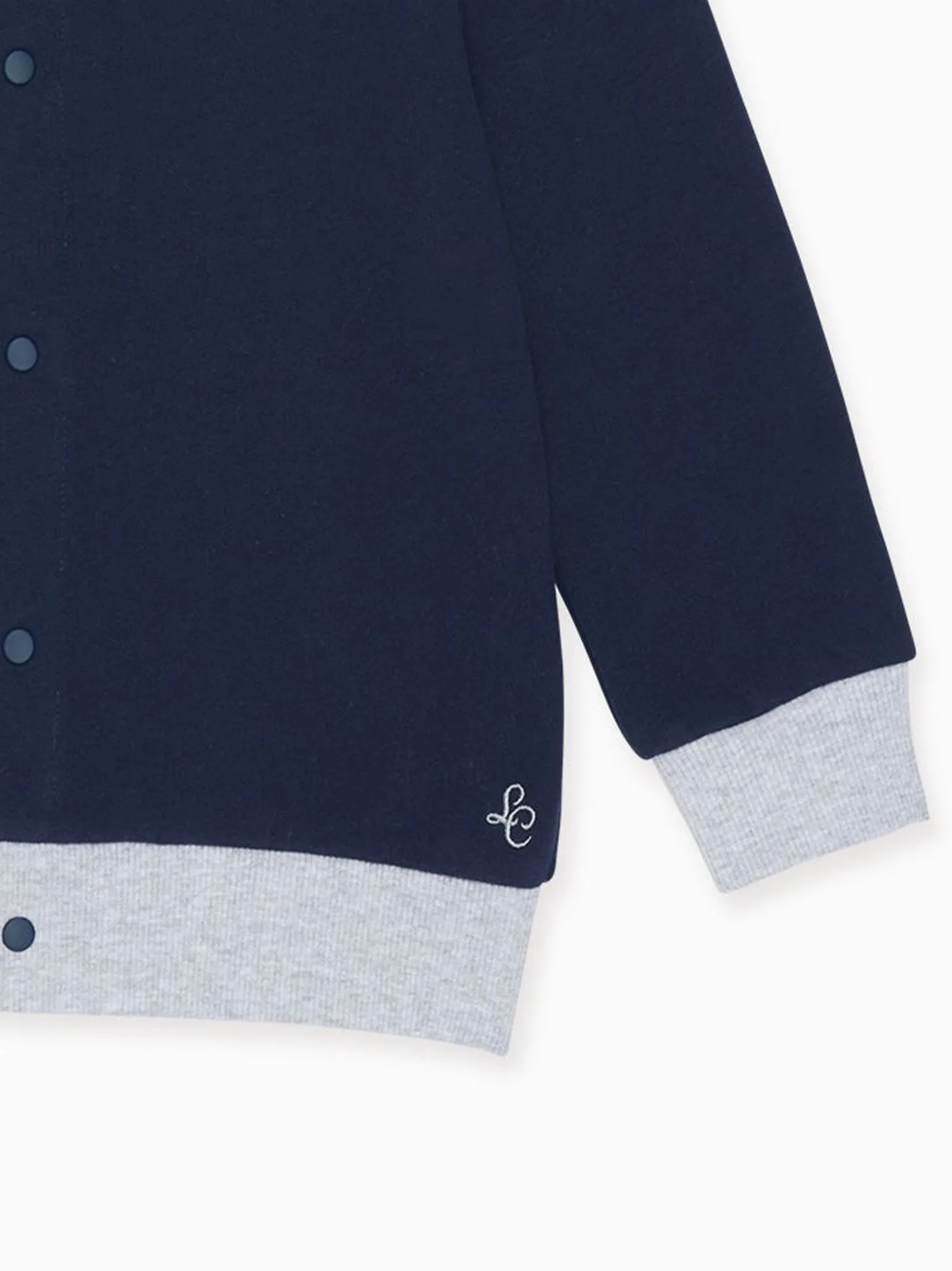 Navy Pineda Kids Cotton Jacket