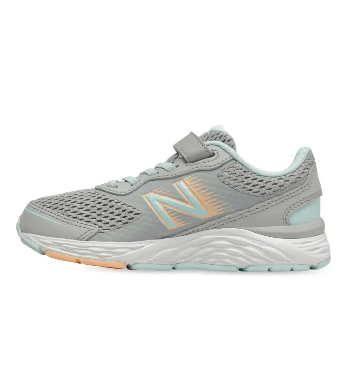 new balance 680 v6 Kids Shoes in Grey/Blue