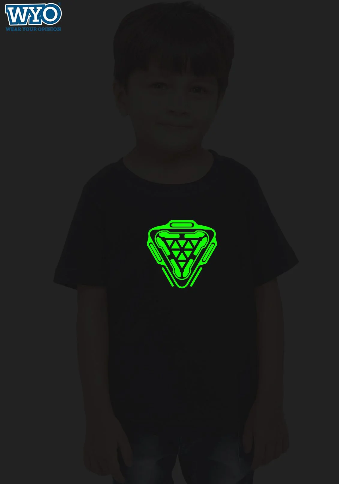 New Element Arc Reactor Glow In Dark Kids T-Shirts