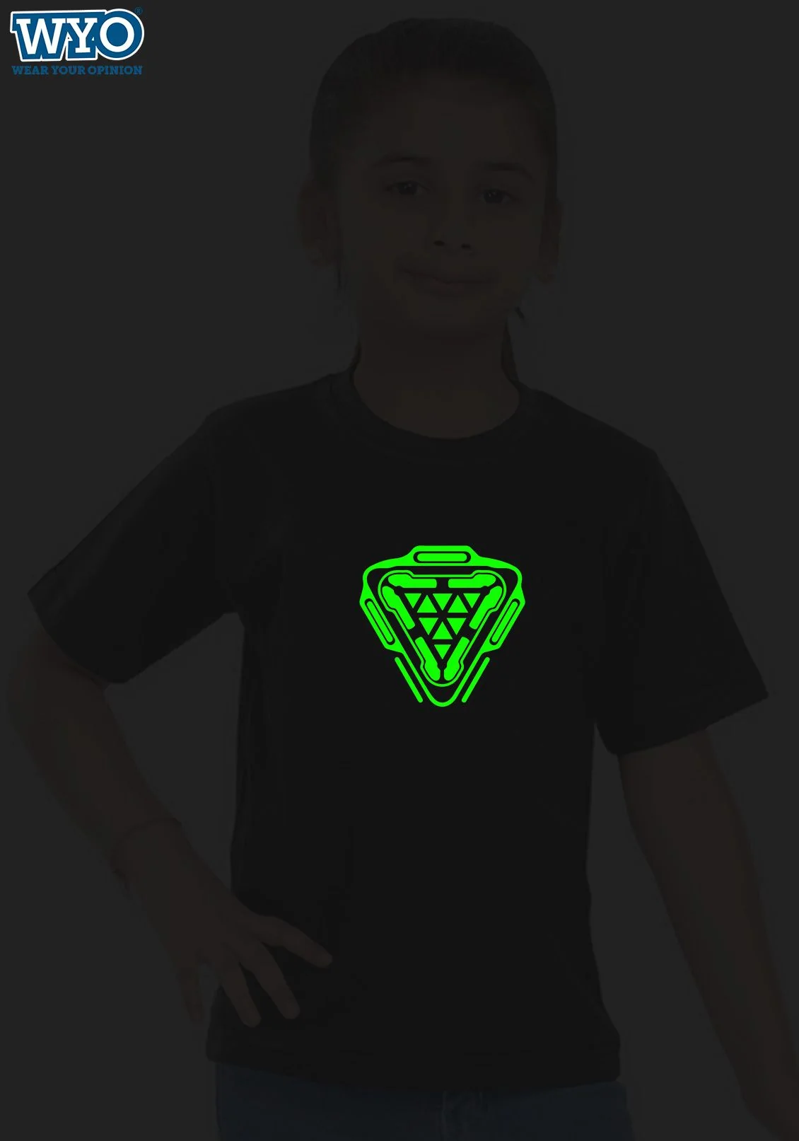 New Element Arc Reactor Glow In Dark Kids T-Shirts