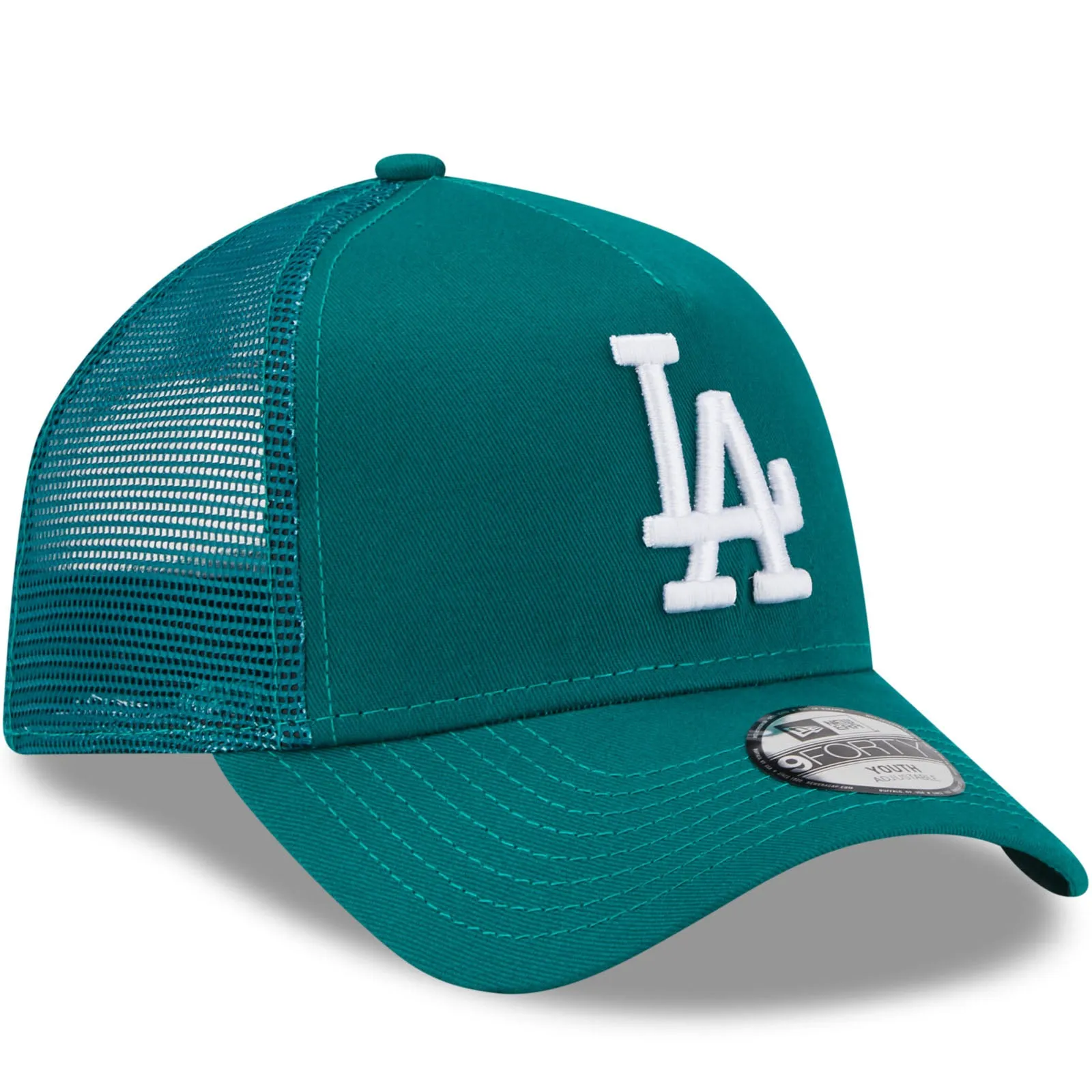 New Era Kids Los Angeles Dodgers 9FORTY MLB Snapback Trucker Cap - Black - 6-12 Yrs