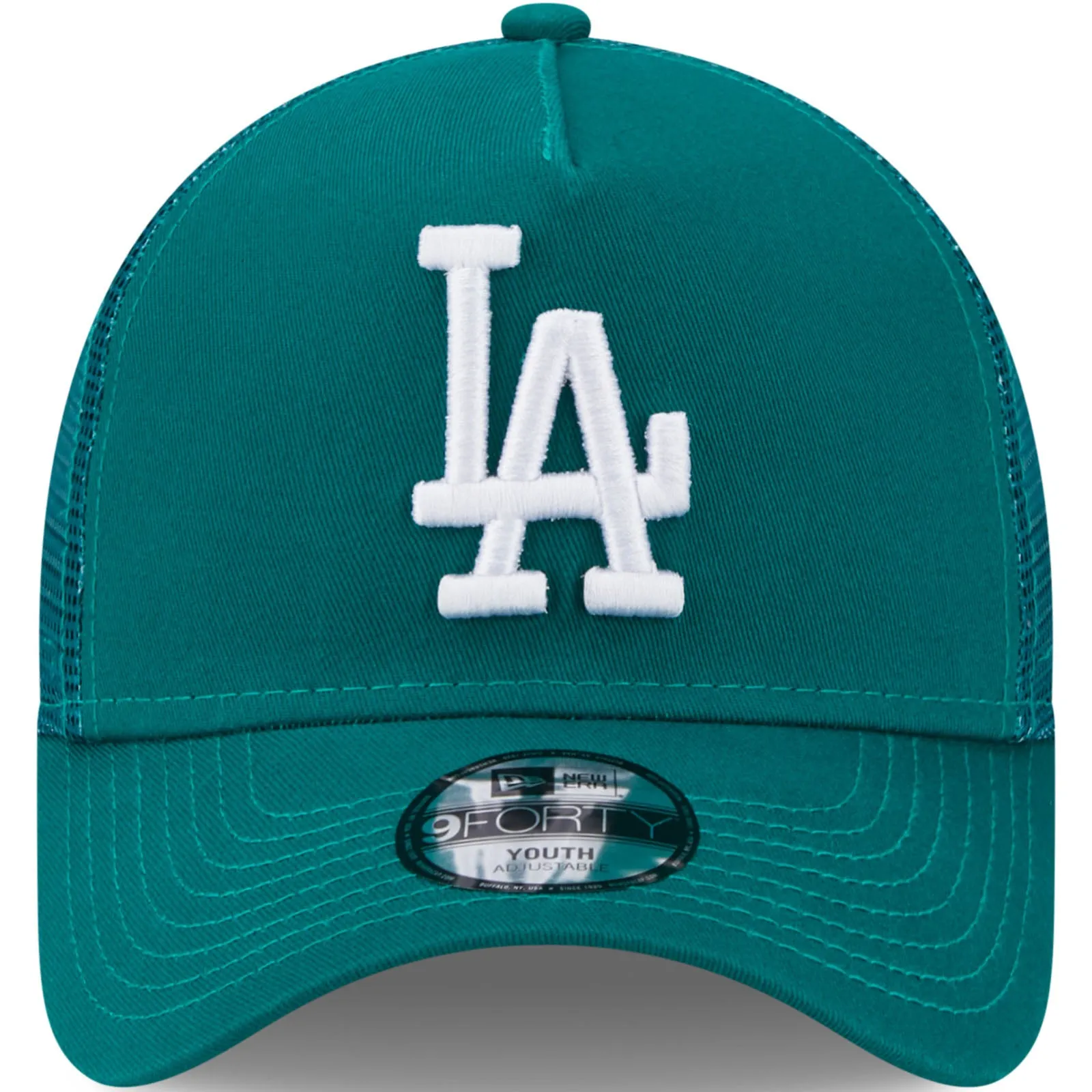 New Era Kids Los Angeles Dodgers 9FORTY MLB Snapback Trucker Cap - Black - 6-12 Yrs