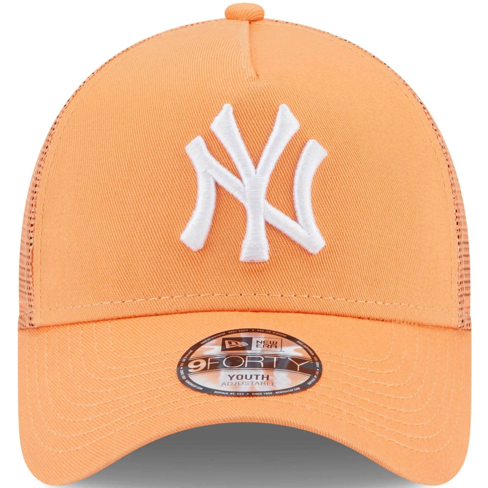 New Era Kids Los Angeles Dodgers 9FORTY MLB Snapback Trucker Cap - Orange - 6-12 Yrs