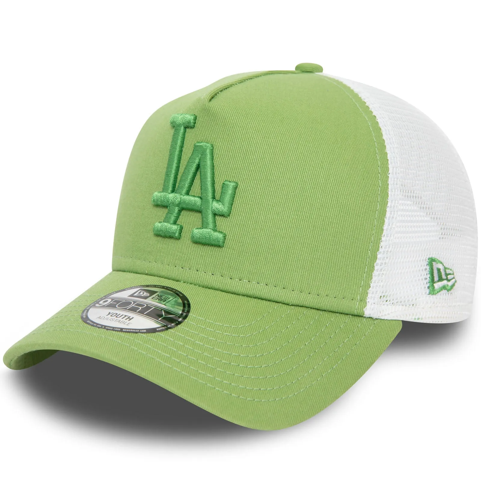 New Era Kids Los Angeles Dodgers League Essentials Snapback Trucker Cap - Green