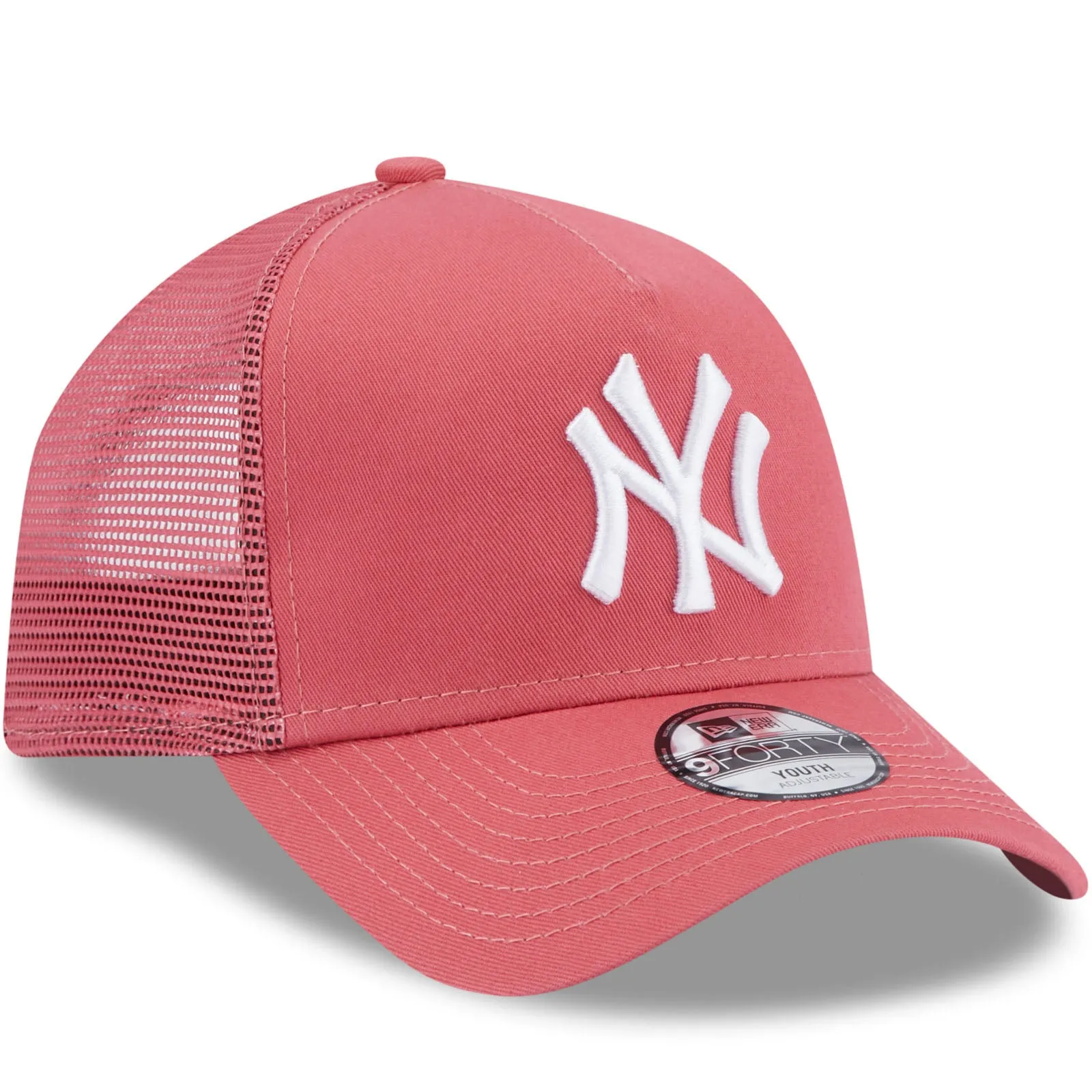 New Era Kids New York Yankees 9FORTY MLB Trucker Cap - Pink - 6-12 Yrs