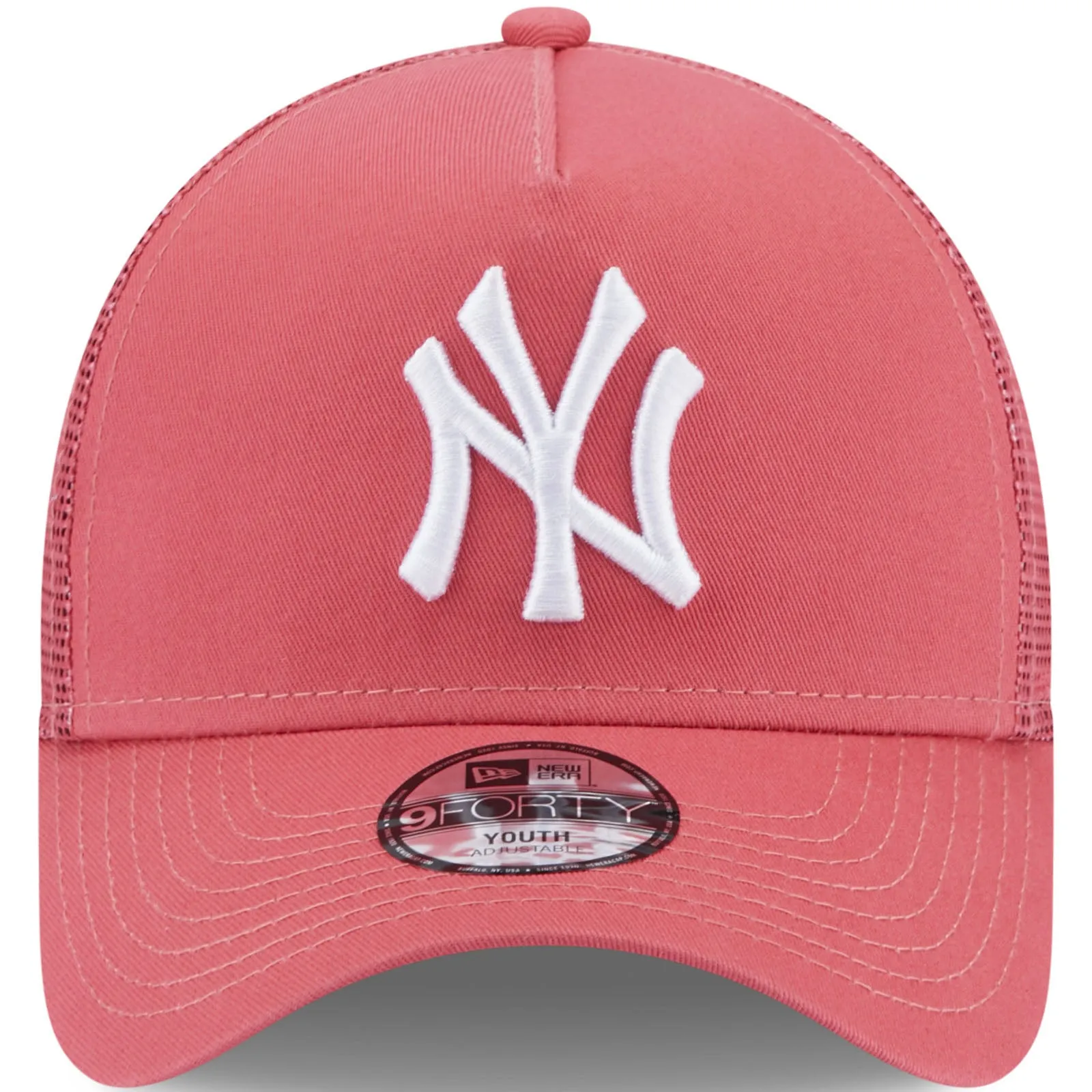 New Era Kids New York Yankees 9FORTY MLB Trucker Cap - Pink - 6-12 Yrs