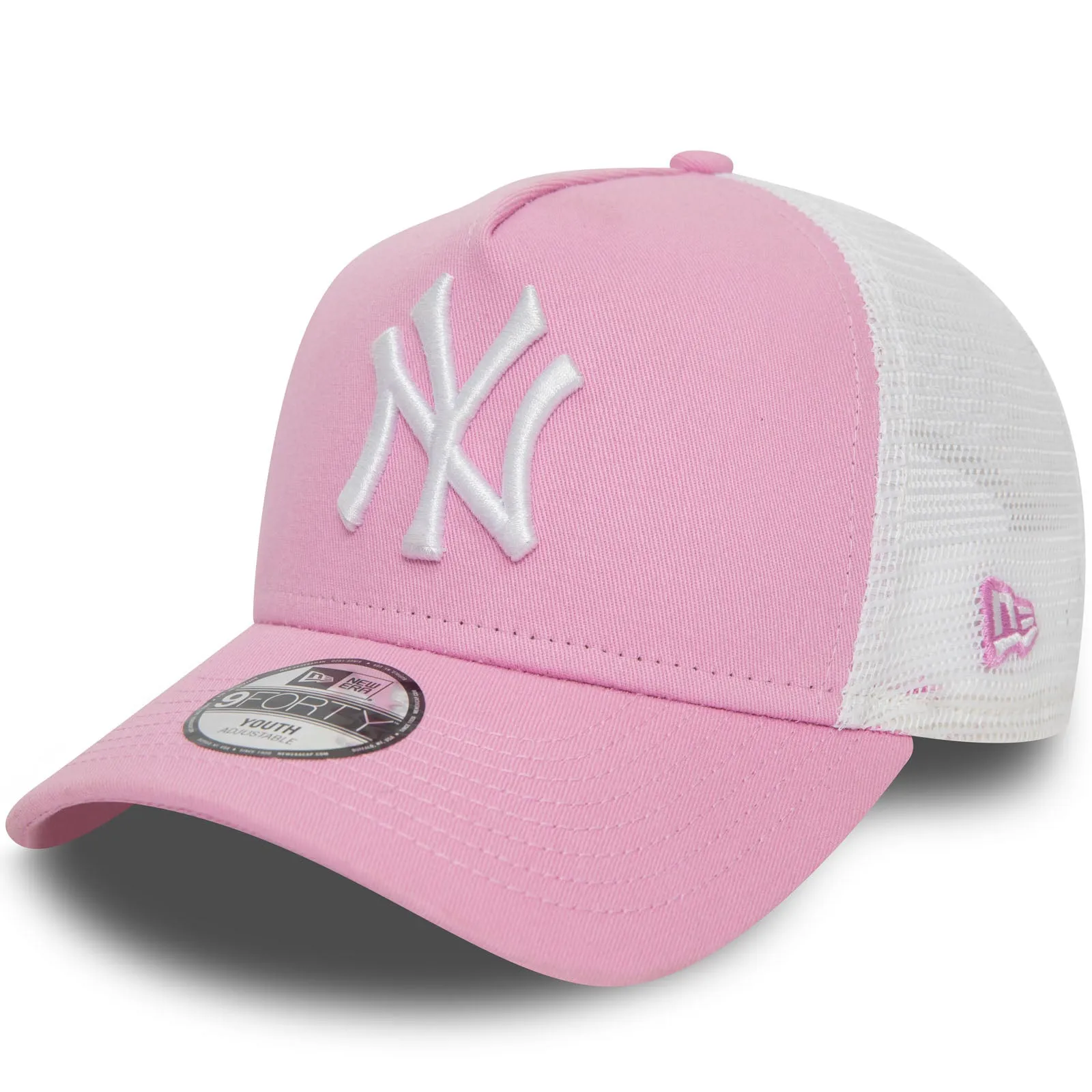 New Era Kids New York Yankees League Essentials Snapback Trucker Cap - Pink