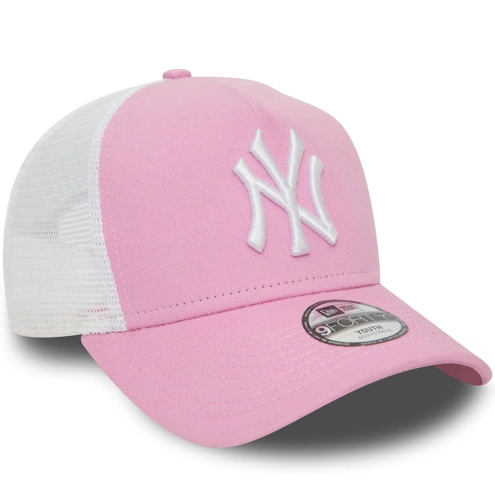 New Era Kids New York Yankees League Essentials Snapback Trucker Cap - Pink