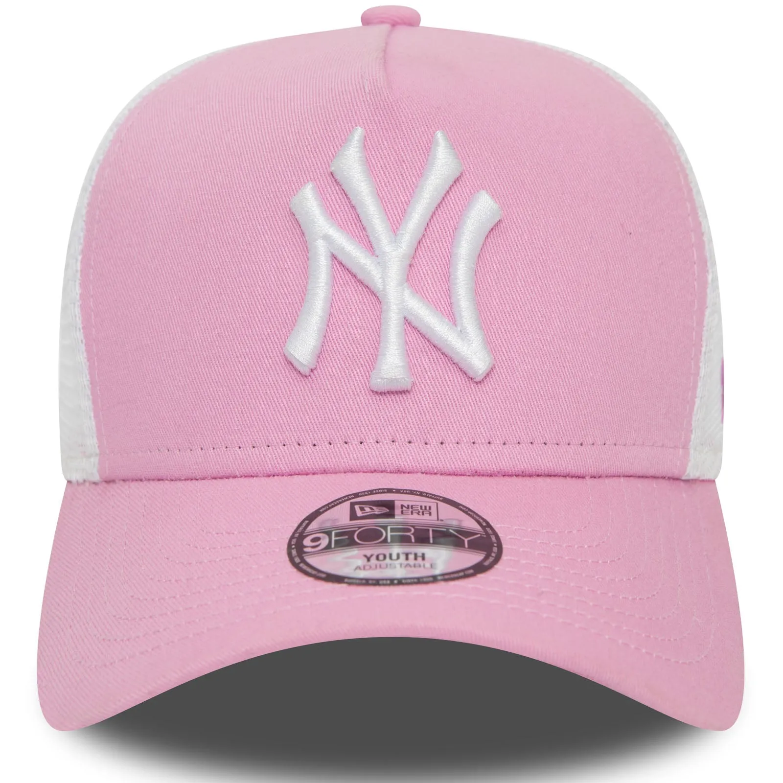 New Era Kids New York Yankees League Essentials Snapback Trucker Cap - Pink