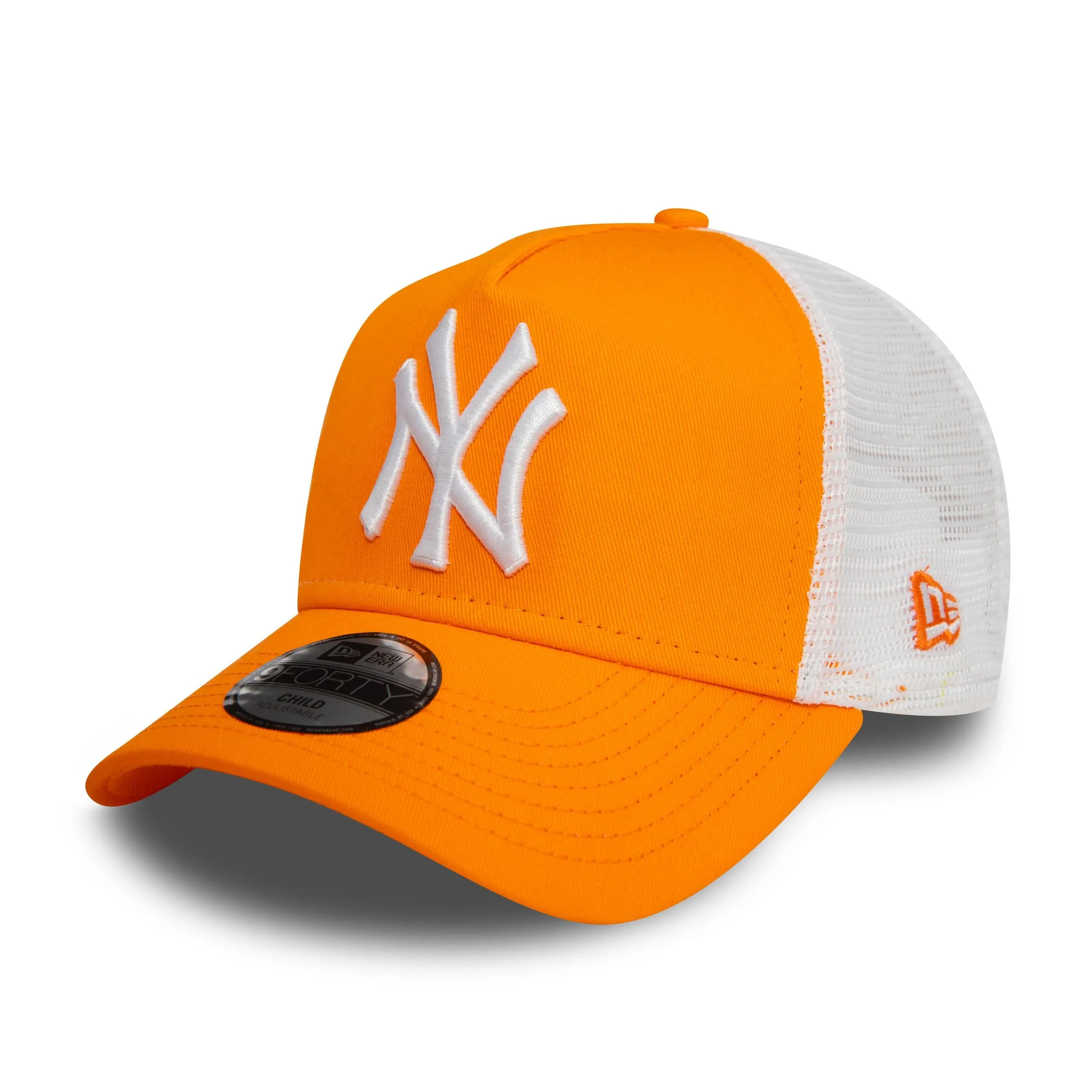 New Era Kids New York Yankees League Essentials Trucker Cap - Orange - 4-6 Yrs