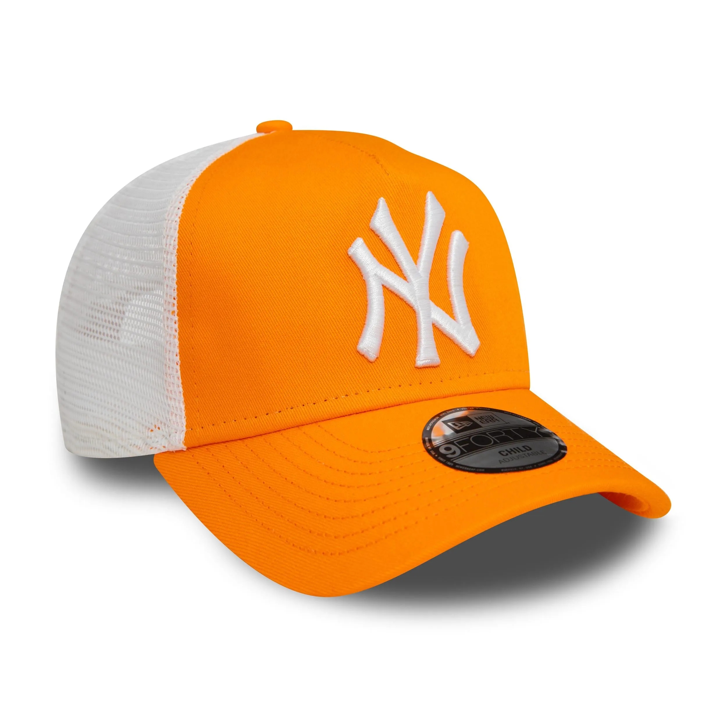 New Era Kids New York Yankees League Essentials Trucker Cap - Orange - 4-6 Yrs