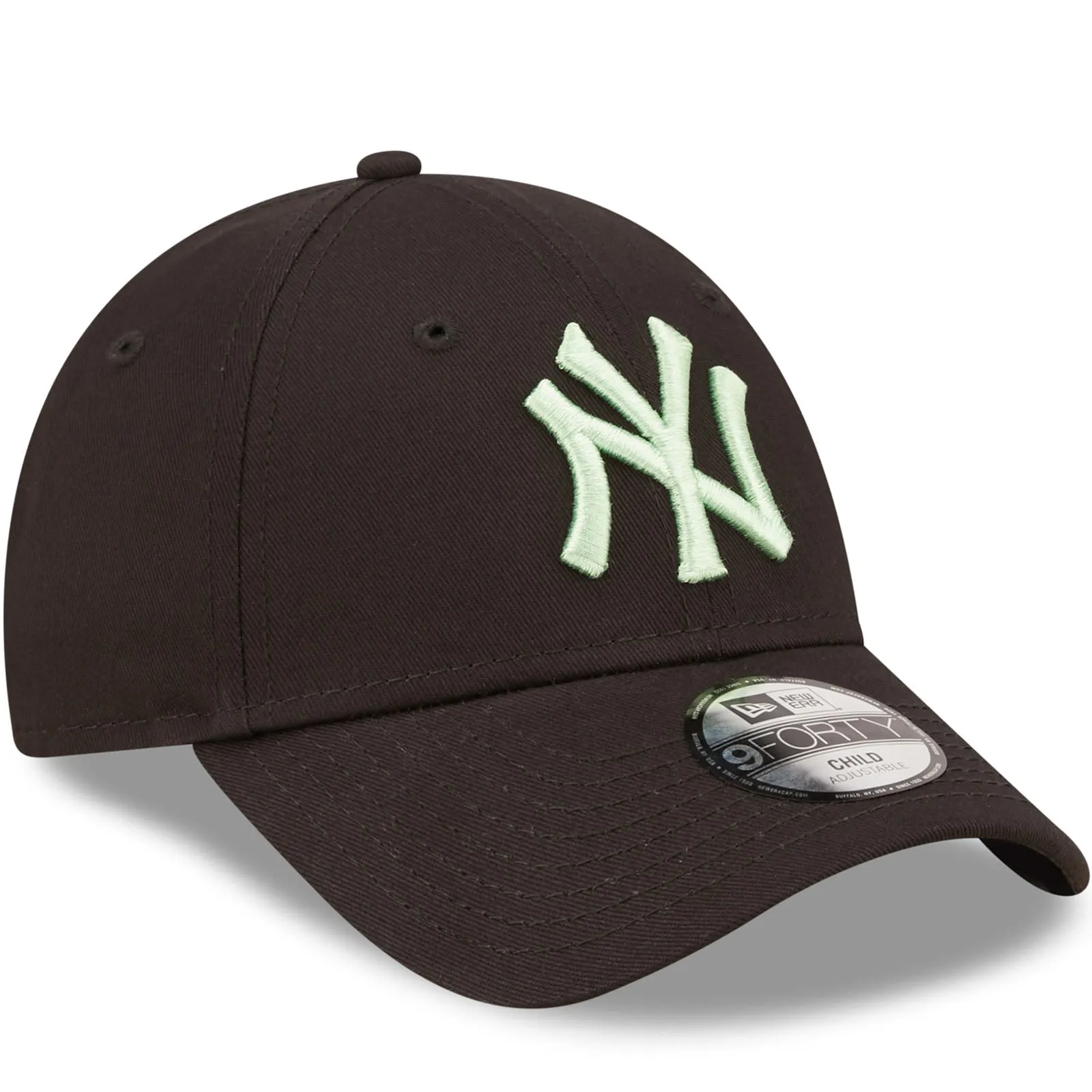 New Era Kids New York Yankees MLB 9FORTY Strapback Cap - Black