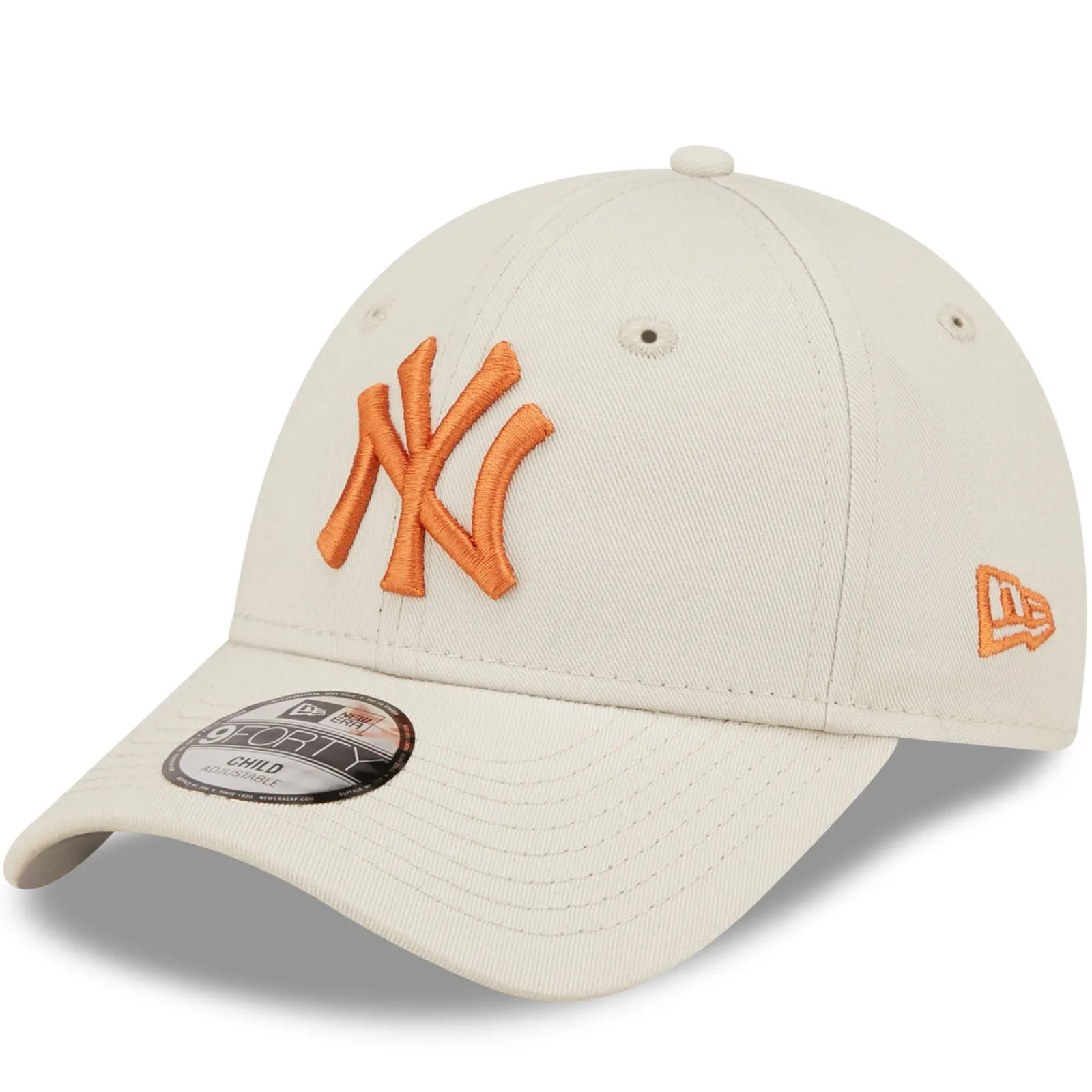 New Era Kids New York Yankees MLB 9FORTY Strapback Cap - Cream