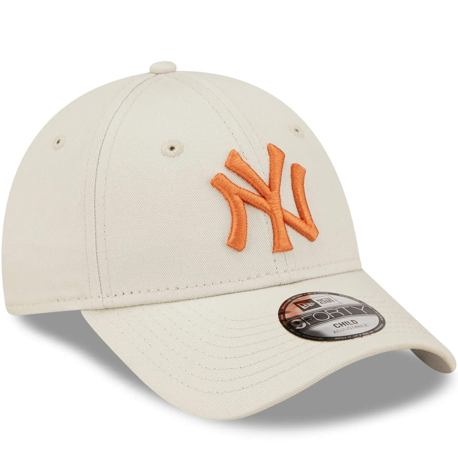 New Era Kids New York Yankees MLB 9FORTY Strapback Cap - Cream