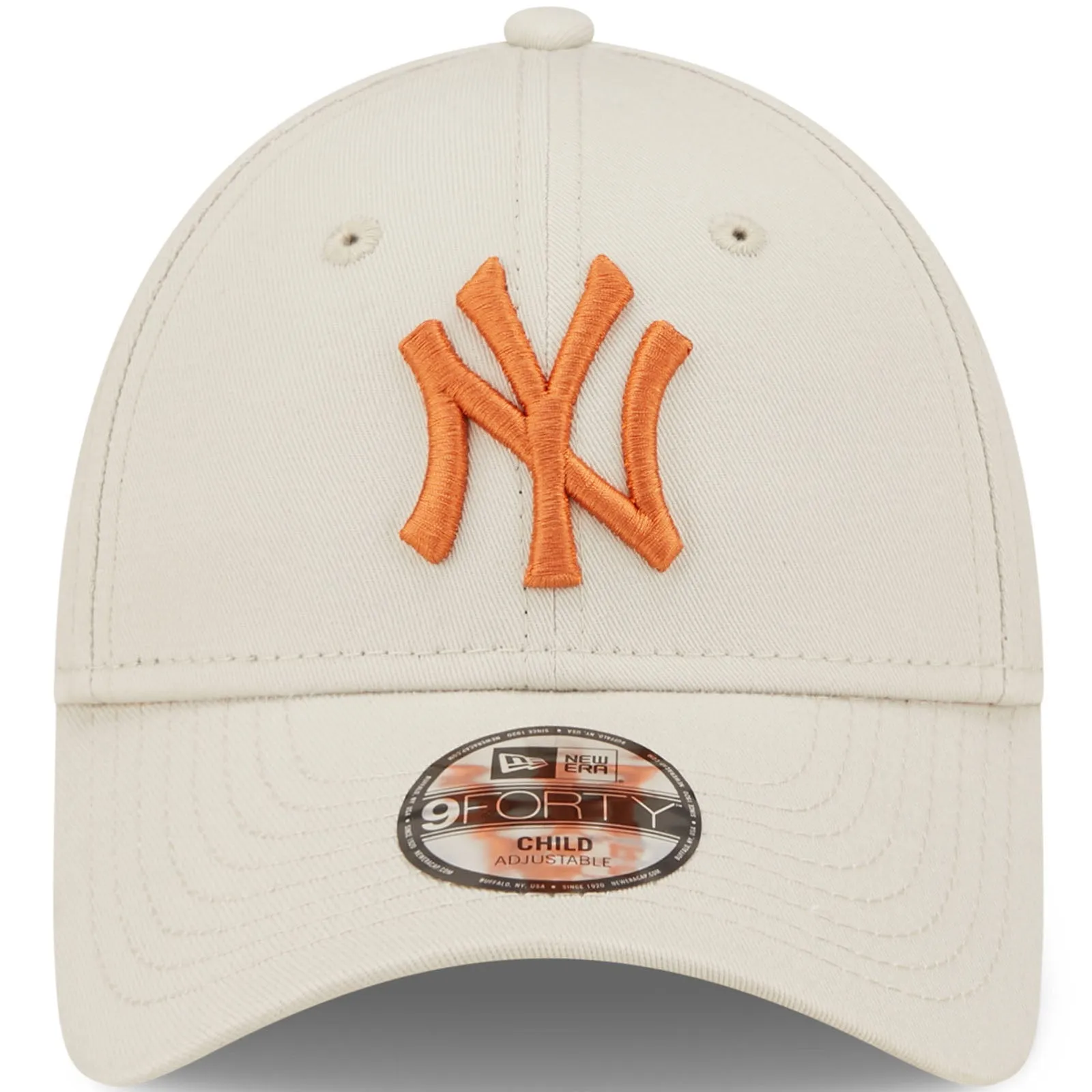 New Era Kids New York Yankees MLB 9FORTY Strapback Cap - Cream