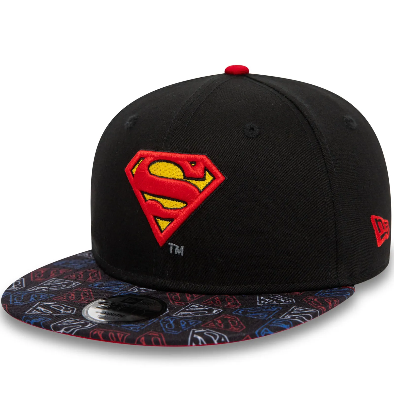 New Era Kids Superman Snapback 9FIFTY Baseball Cap - Black